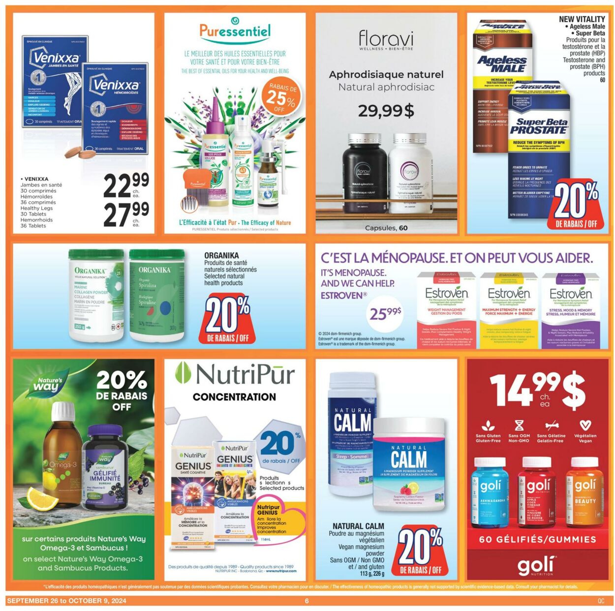 Flyer Jean Coutu 26.09.2024 - 09.10.2024