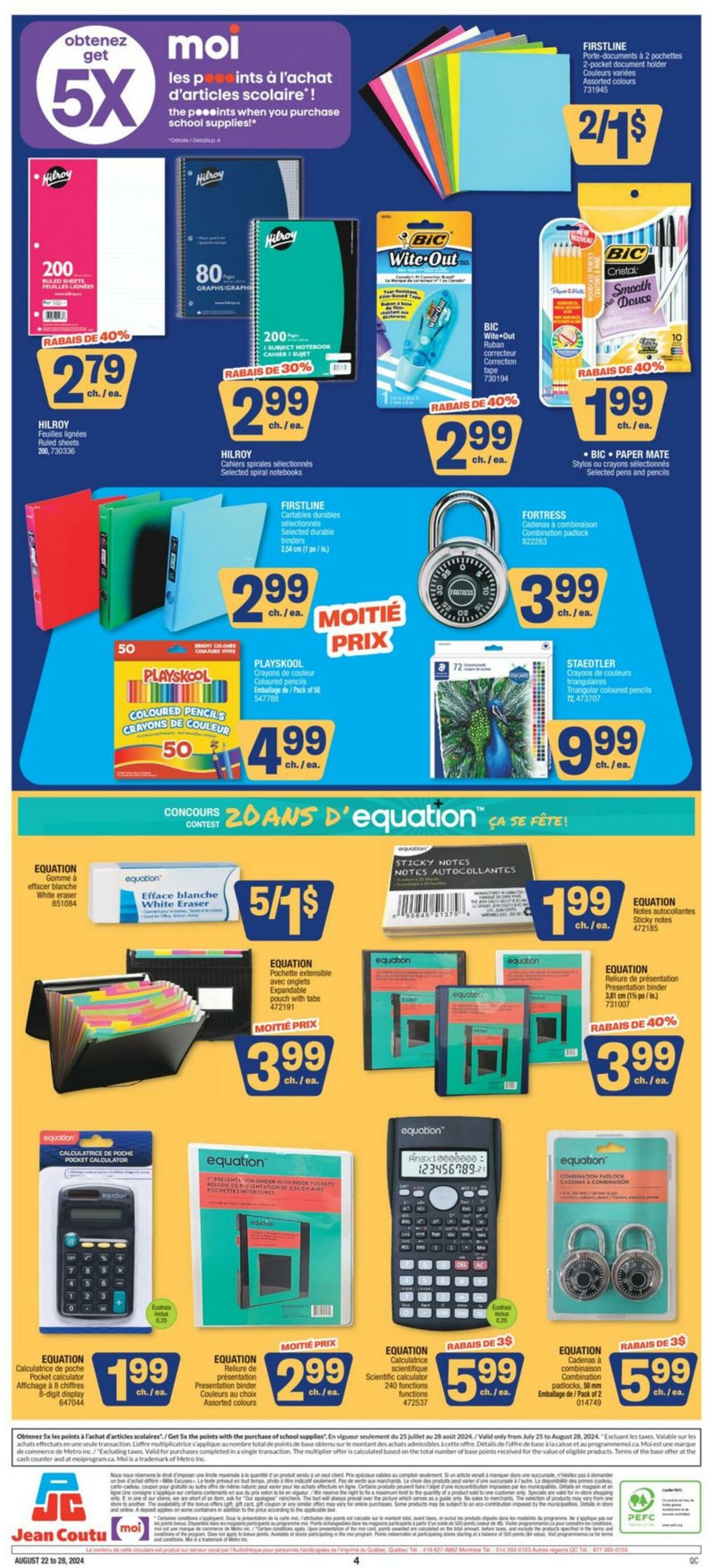 Flyer Jean Coutu 22.08.2024 - 28.08.2024