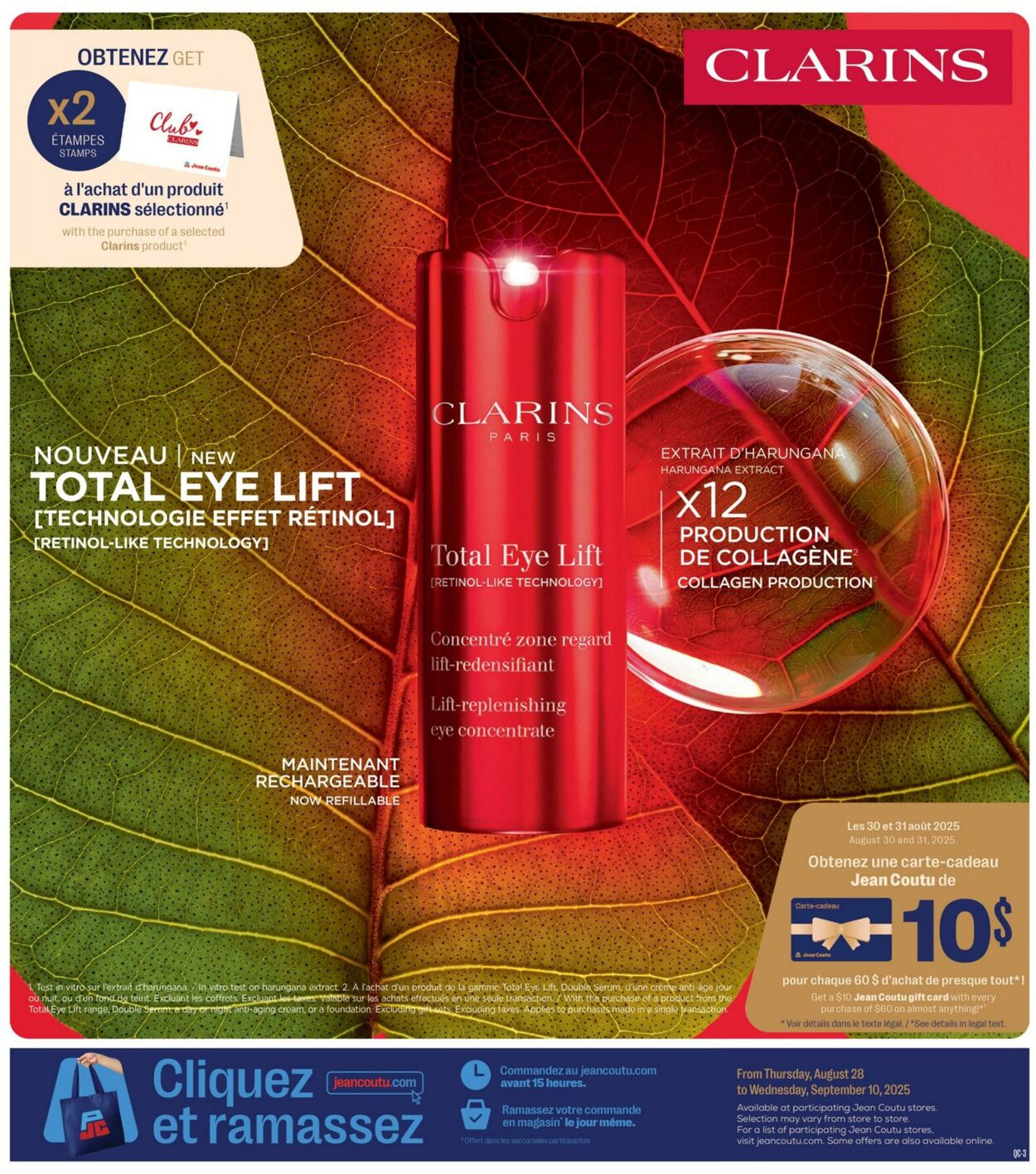 Flyer Jean Coutu 28.08.2025 - 10.09.2025