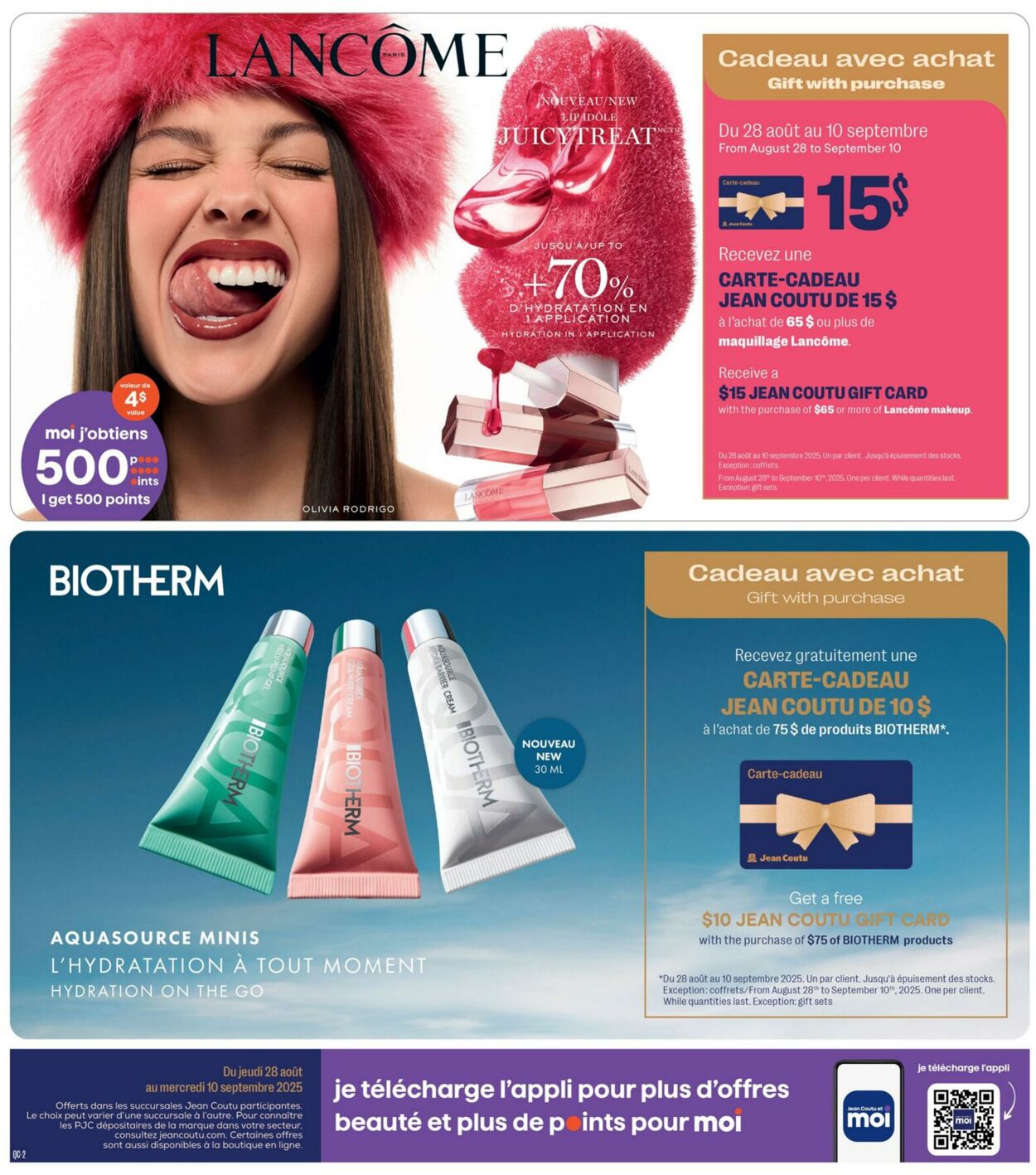 Flyer Jean Coutu 28.08.2025 - 10.09.2025