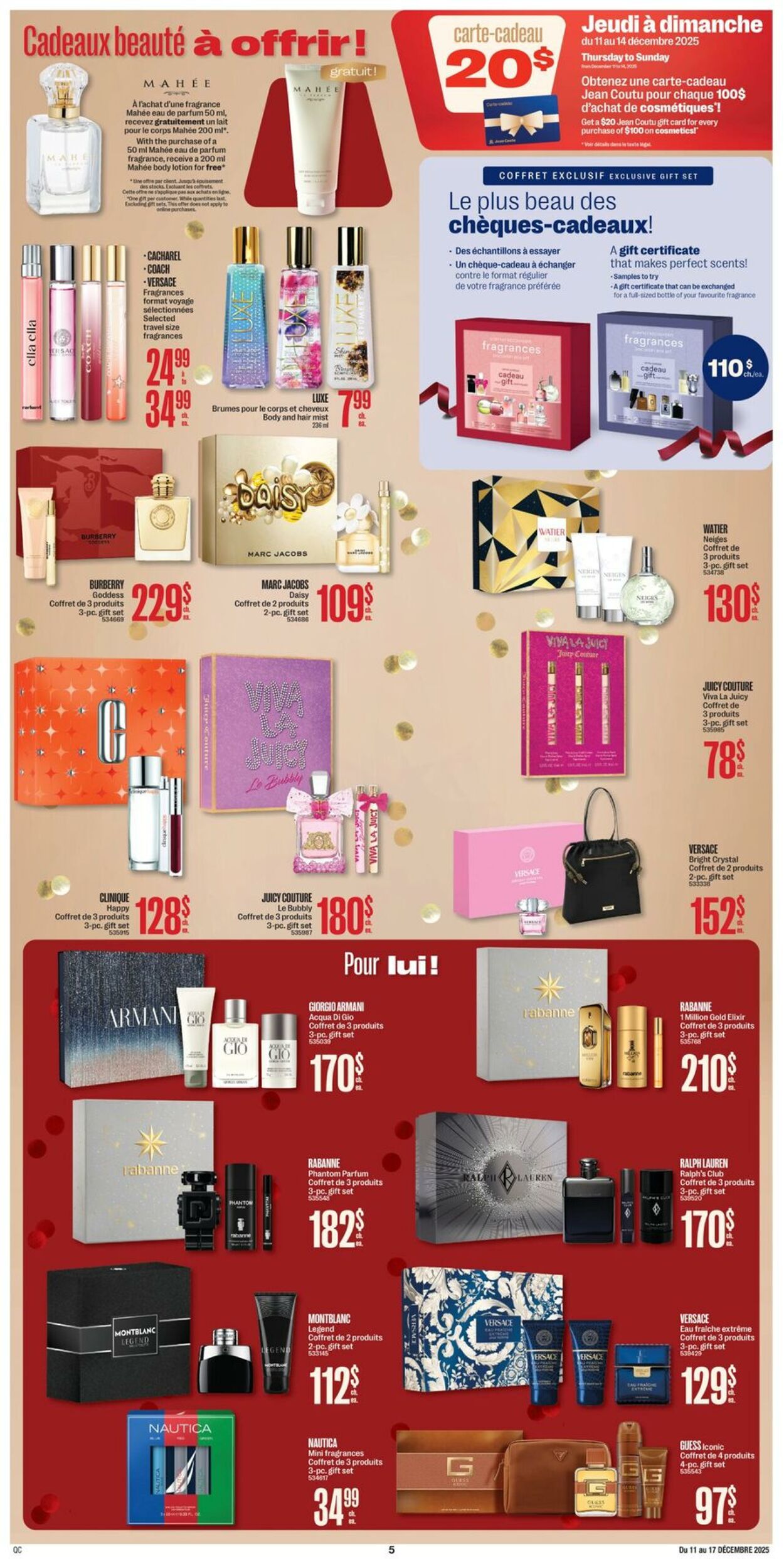 Flyer Jean Coutu 11.12.2025 - 17.12.2025