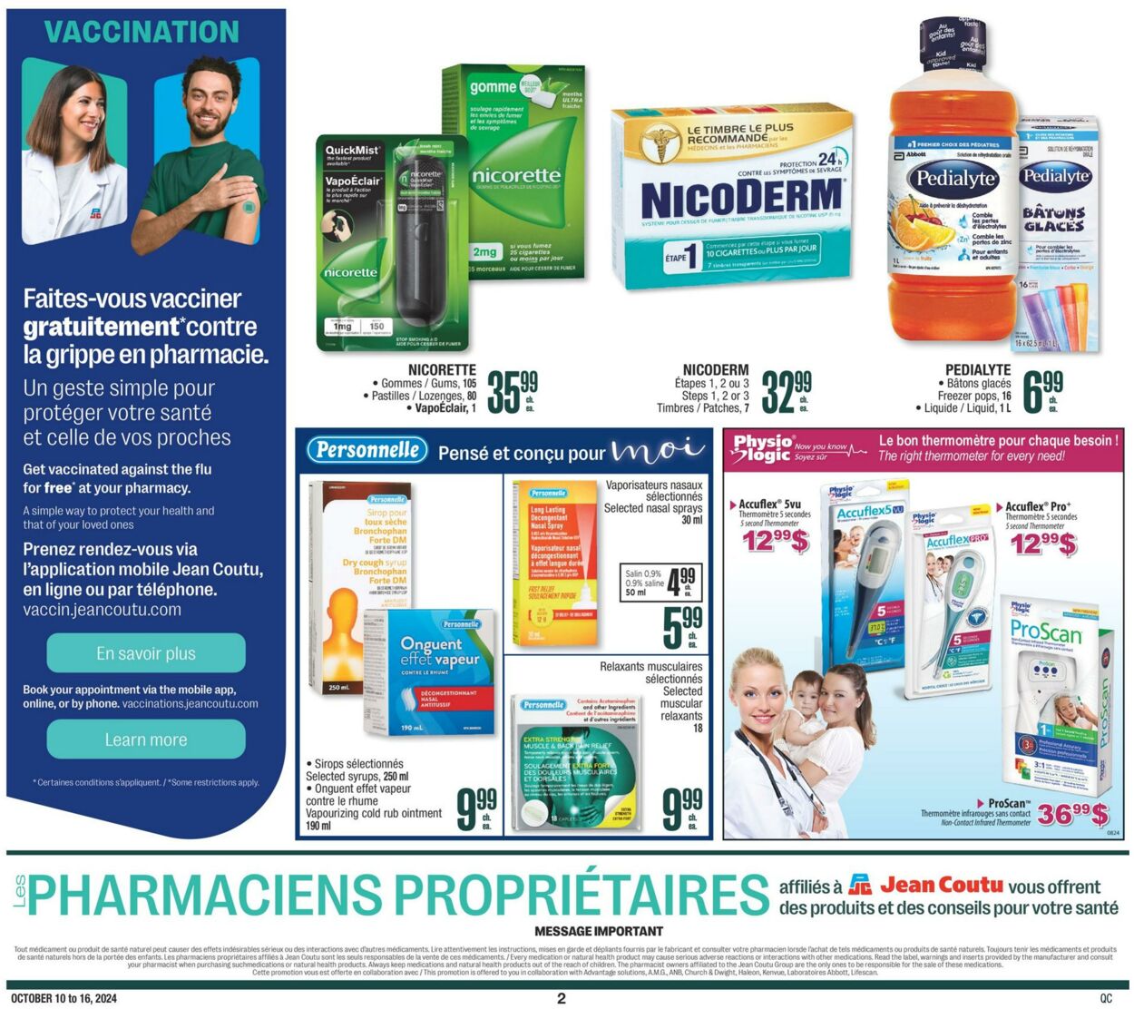 Flyer Jean Coutu 10.10.2024 - 16.10.2024