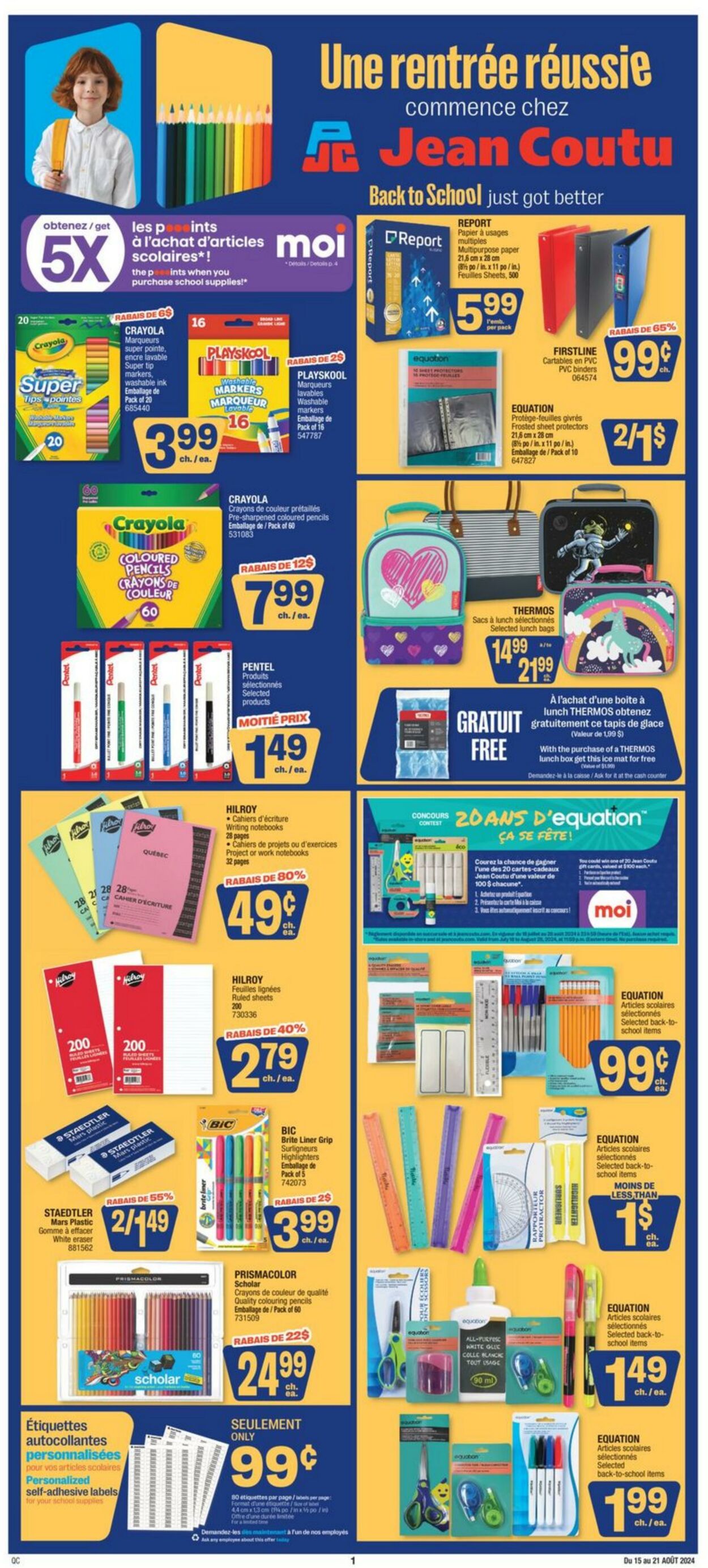 Flyer Jean Coutu 15.08.2024 - 21.08.2024