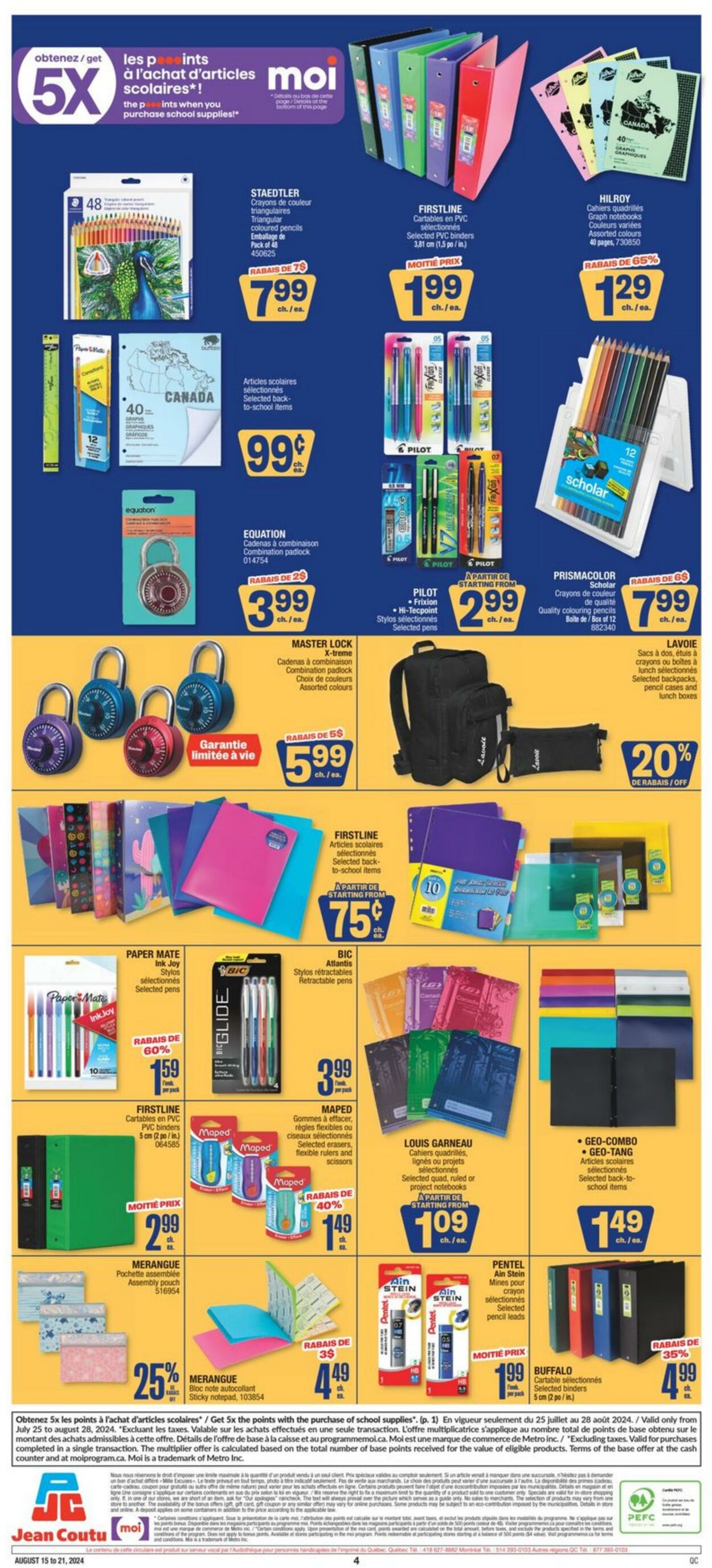 Flyer Jean Coutu 15.08.2024 - 21.08.2024