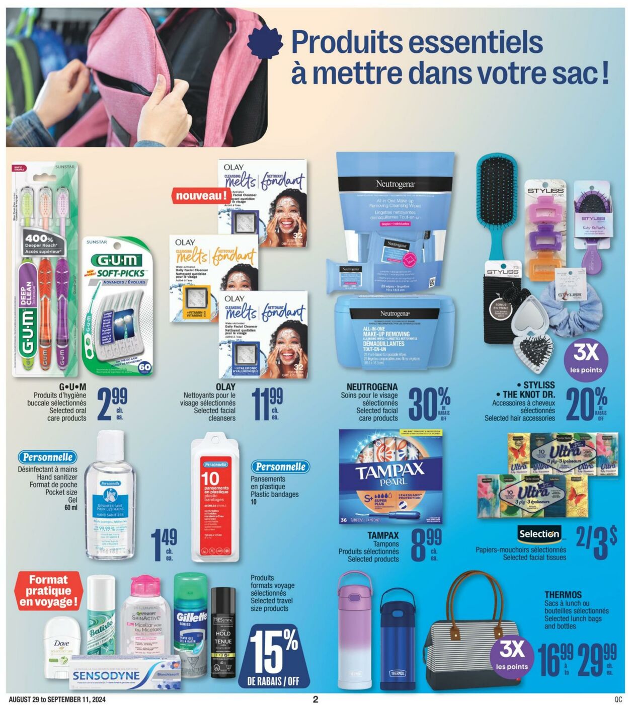 Flyer Jean Coutu 29.08.2024 - 11.09.2024