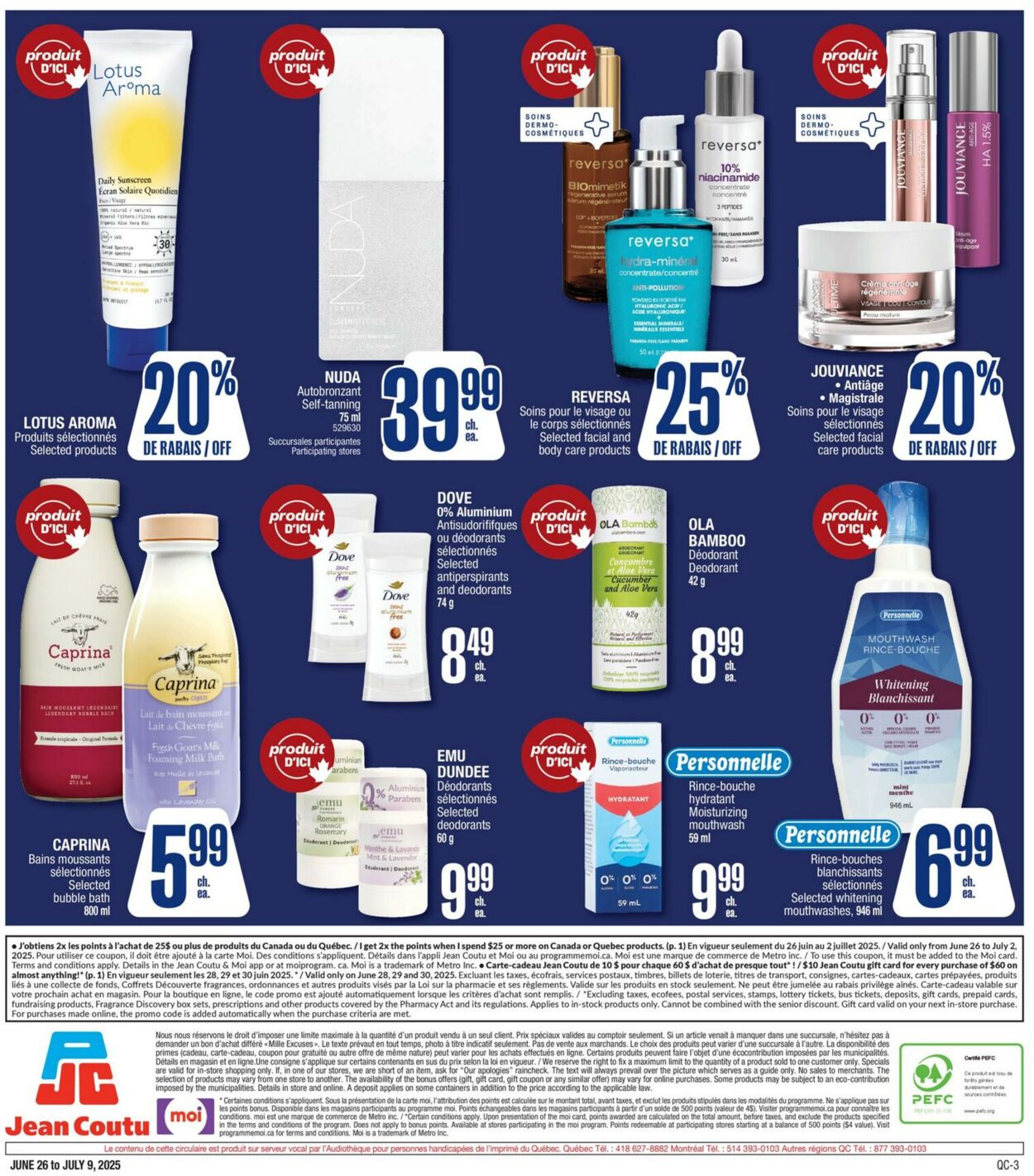 Flyer Jean Coutu 26.06.2025 - 09.07.2025
