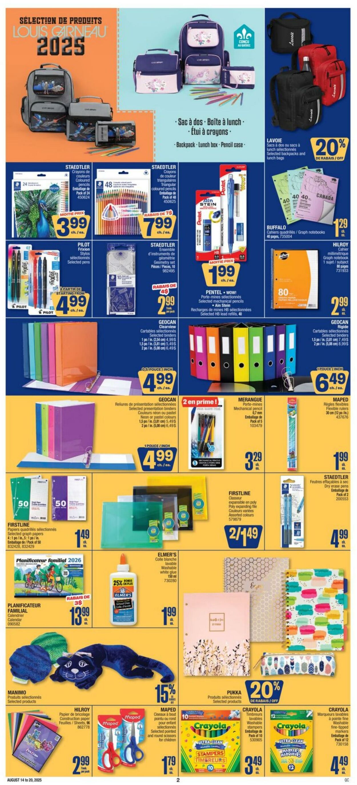 Flyer Jean Coutu 14.08.2025 - 20.08.2025