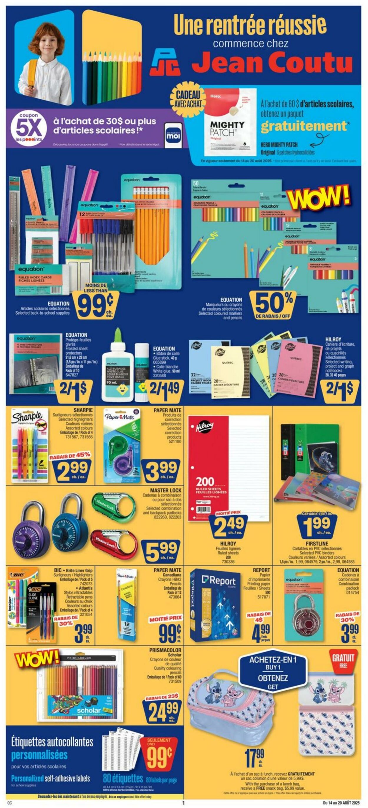 Flyer Jean Coutu 14.08.2025 - 20.08.2025