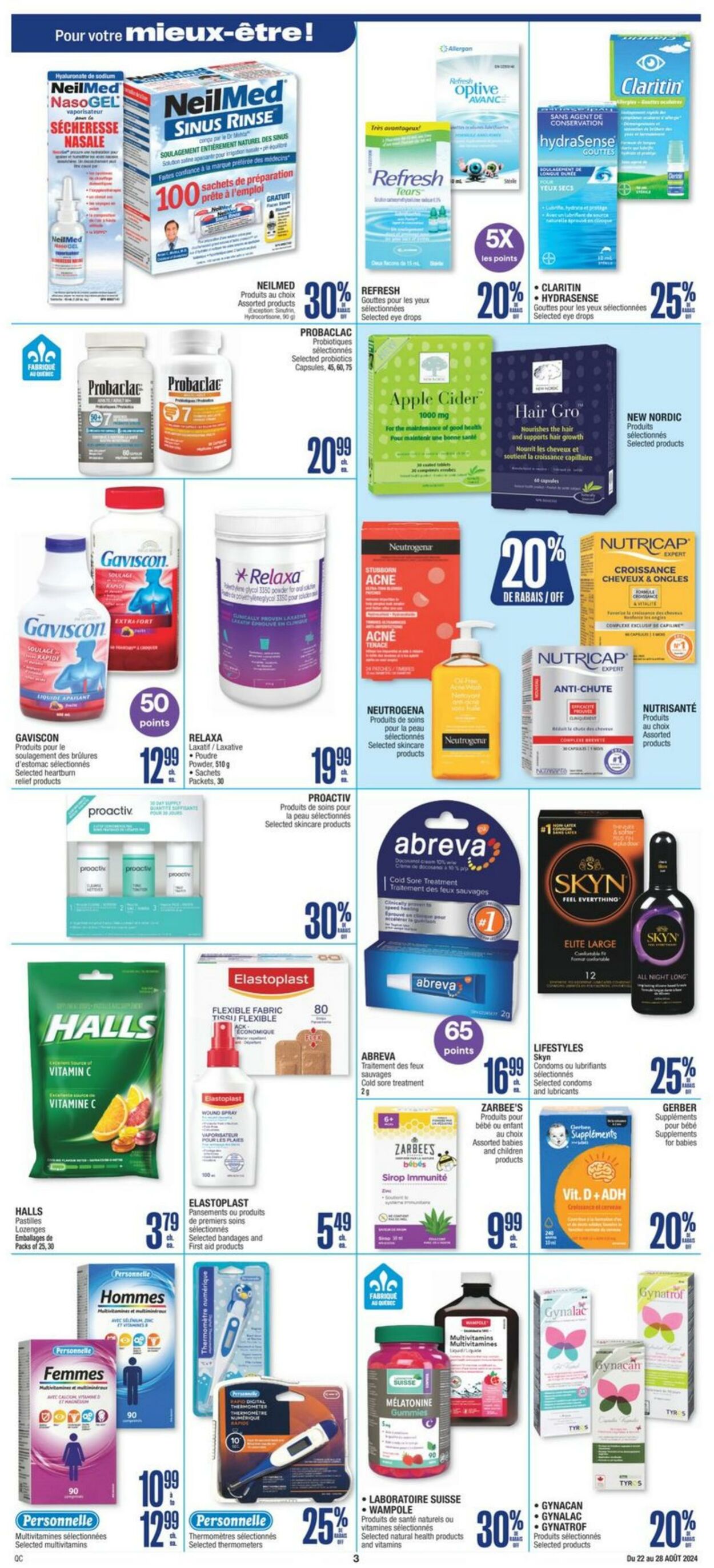 Flyer Jean Coutu 22.08.2024 - 28.08.2024