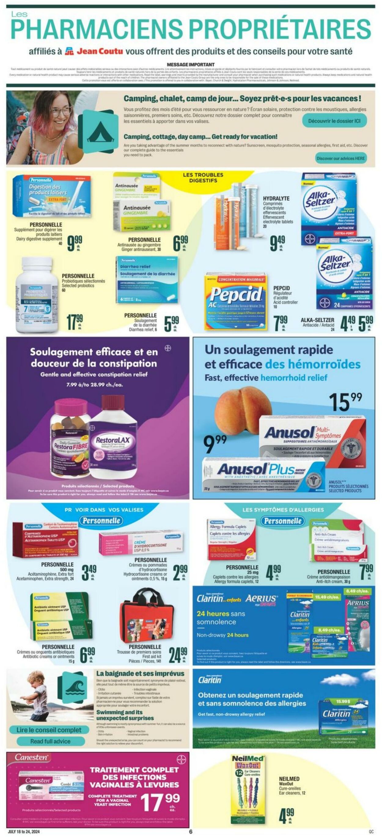 Flyer Jean Coutu 18.07.2024 - 24.07.2024