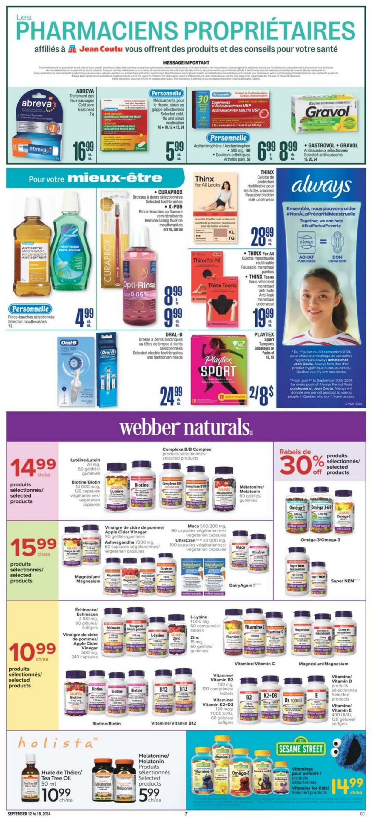 Flyer Jean Coutu 12.09.2024 - 18.09.2024