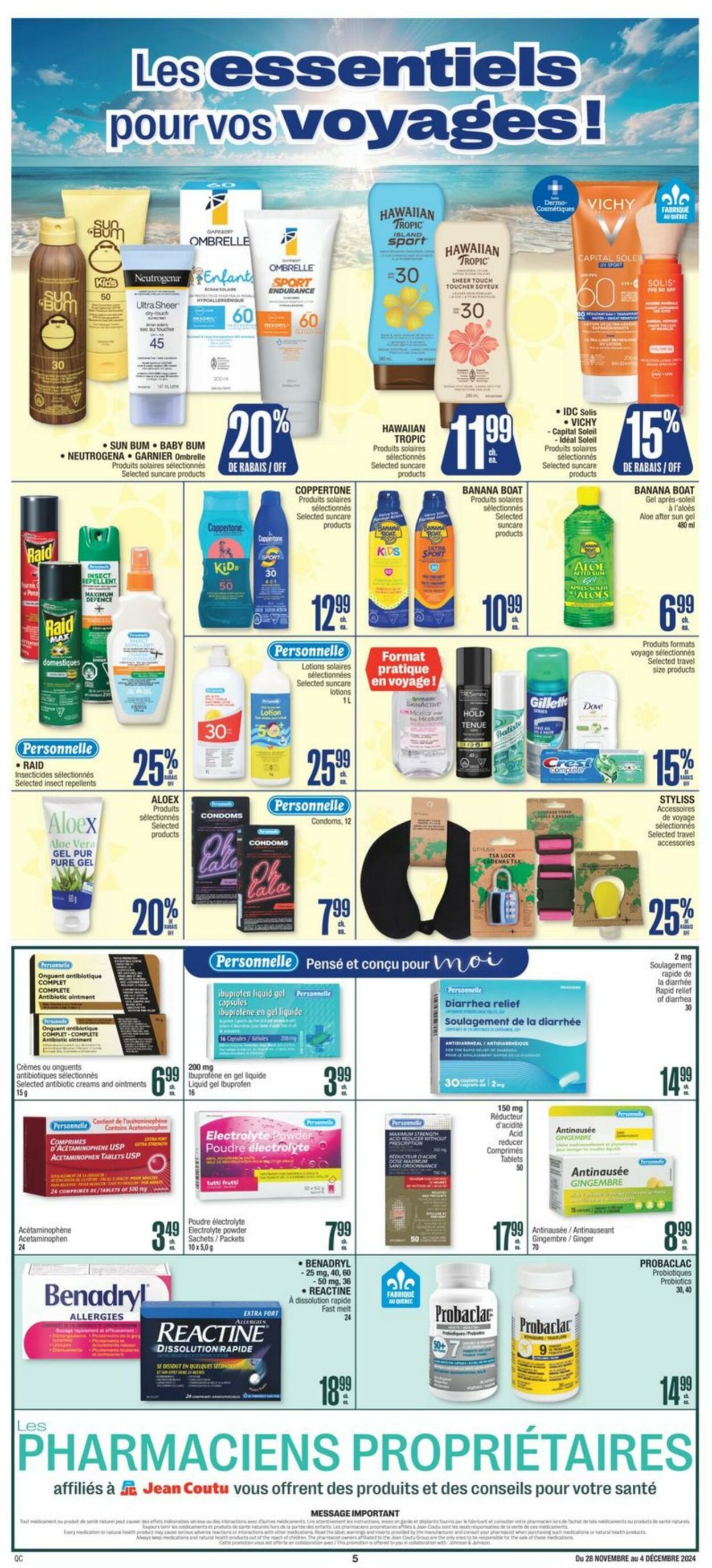 Flyer Jean Coutu 28.11.2024 - 04.12.2024