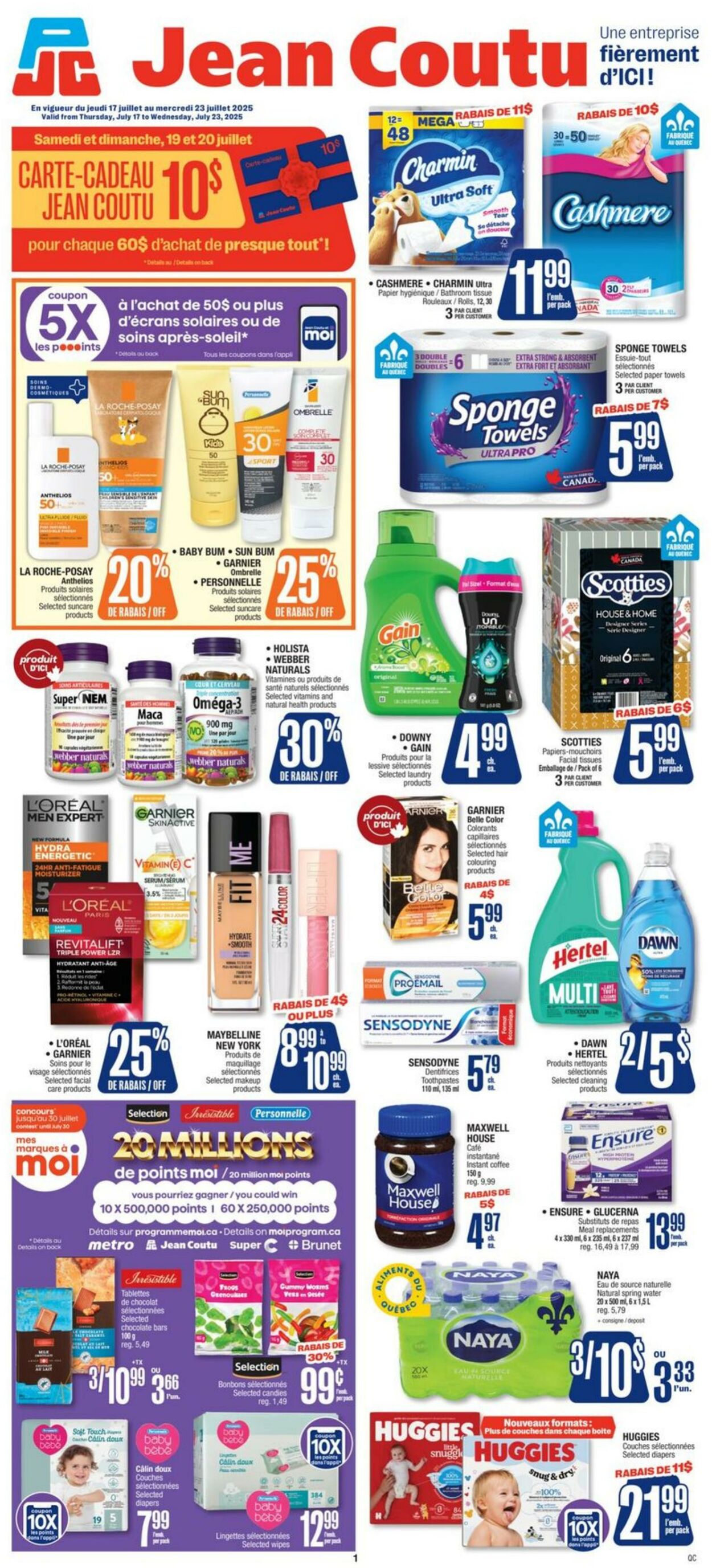 Flyer Jean Coutu 17.07.2025 - 23.07.2025