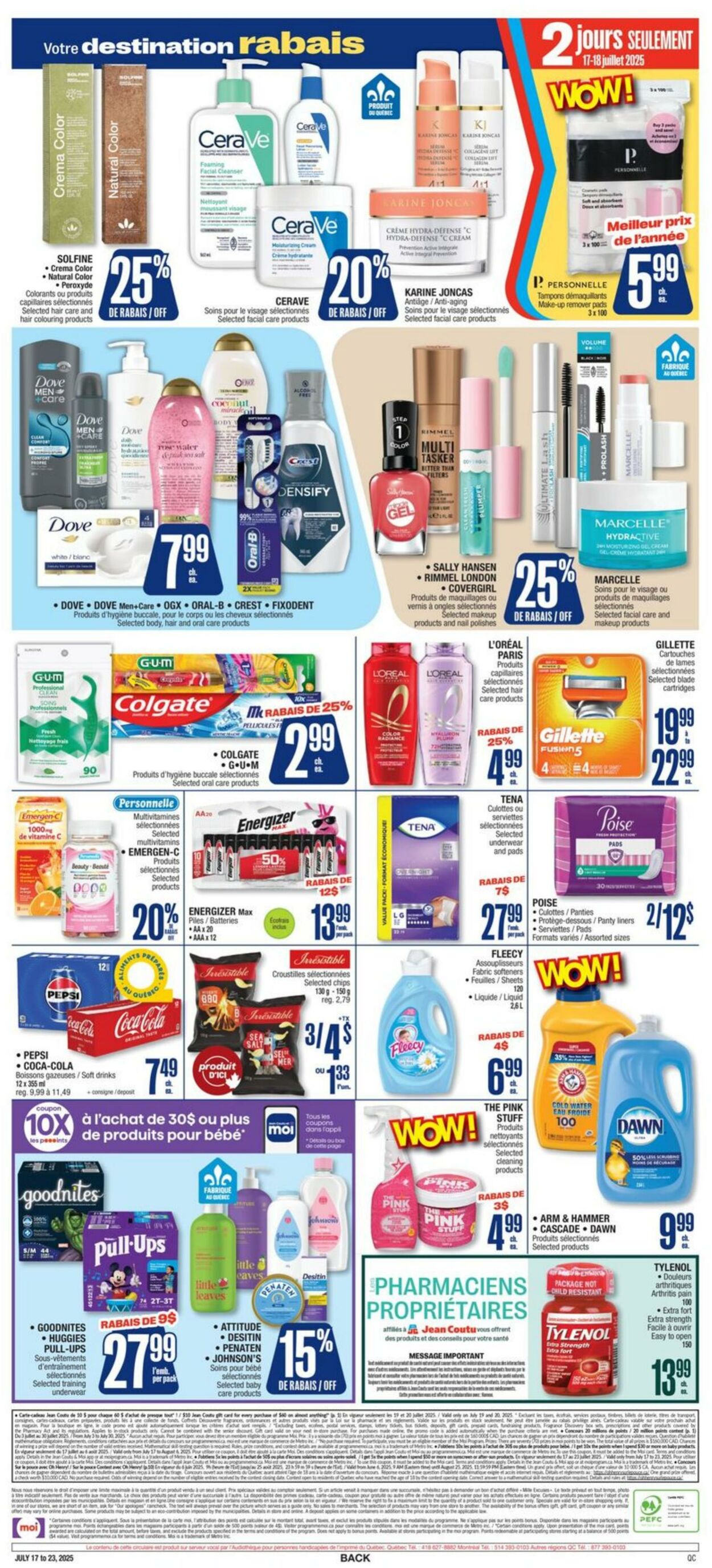 Flyer Jean Coutu 17.07.2025 - 23.07.2025