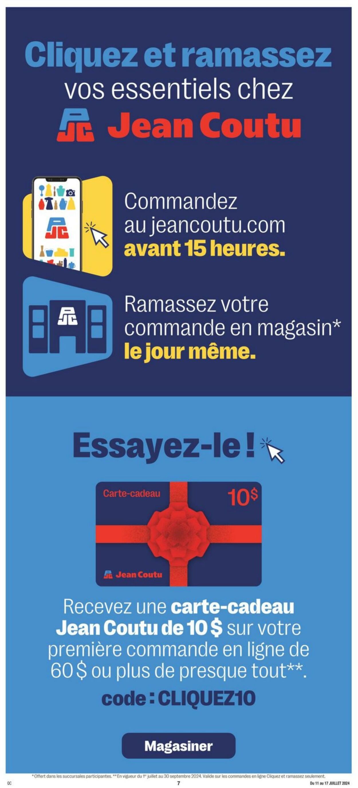 Flyer Jean Coutu 11.07.2024 - 17.07.2024