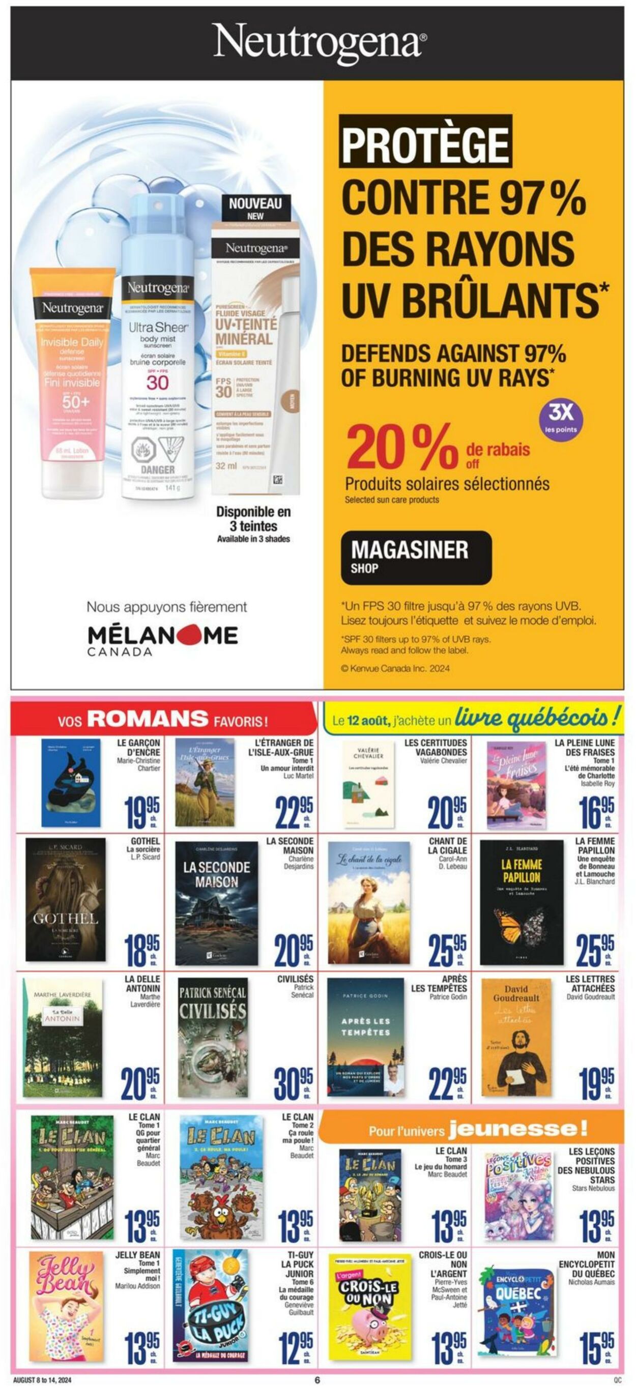 Flyer Jean Coutu 08.08.2024 - 14.08.2024