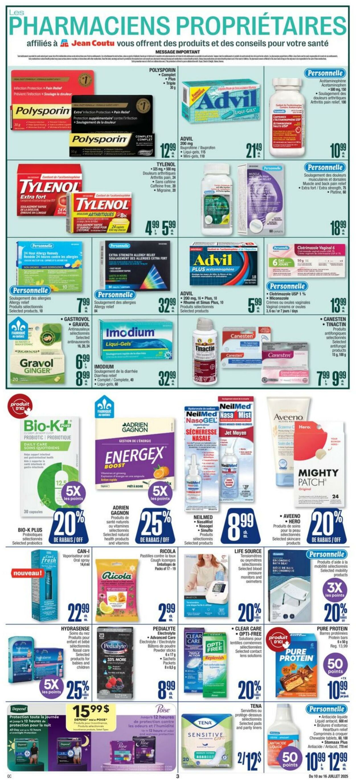 Flyer Jean Coutu 10.07.2025 - 16.07.2025