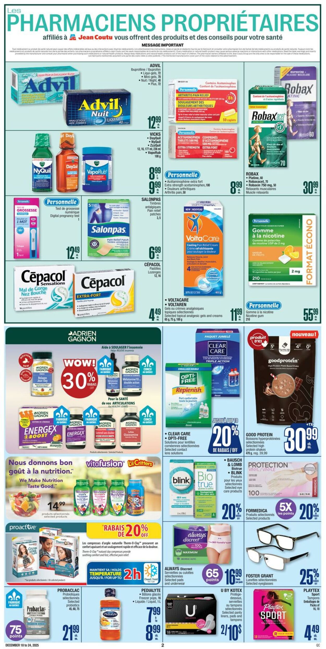 Flyer Jean Coutu 18.12.2025 - 24.12.2025
