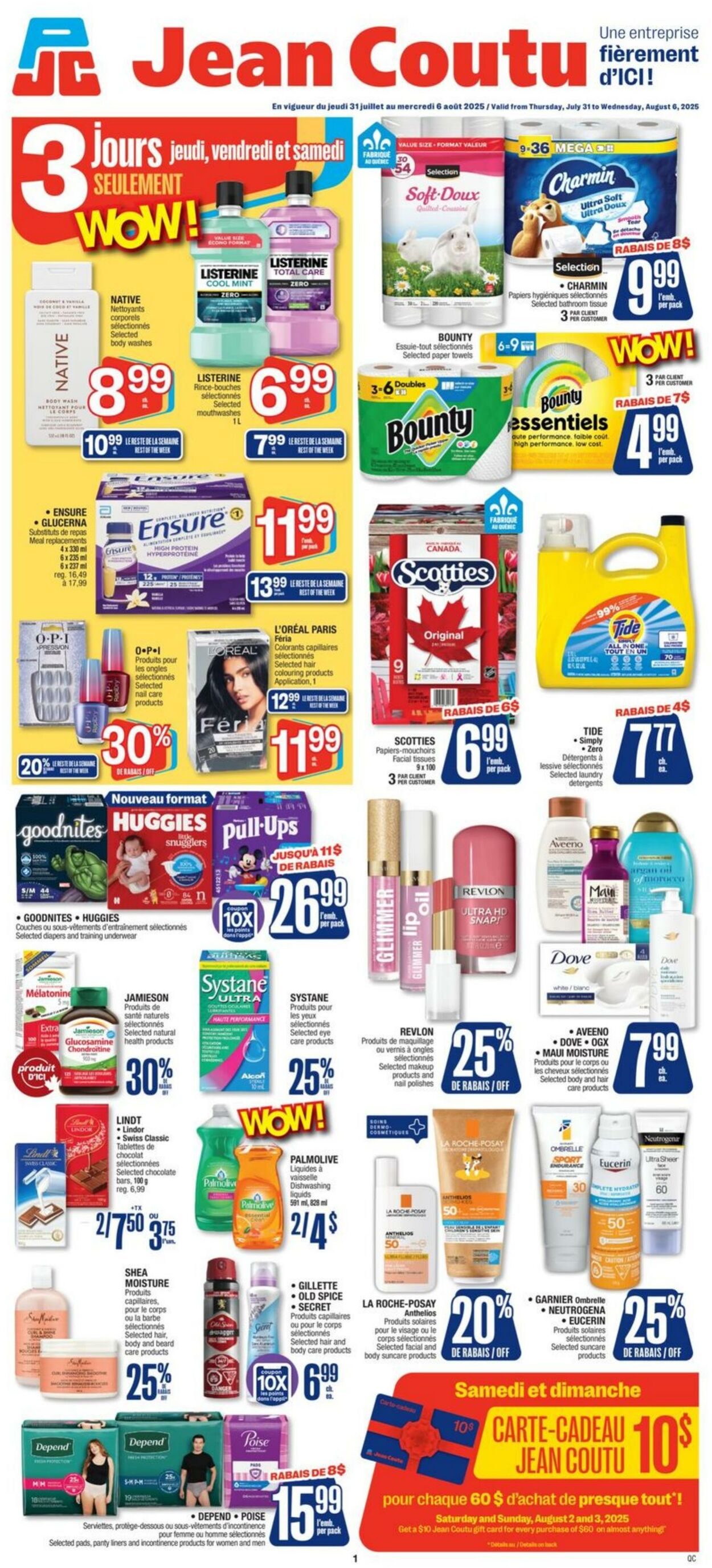 Flyer Jean Coutu 31.07.2025 - 06.08.2025