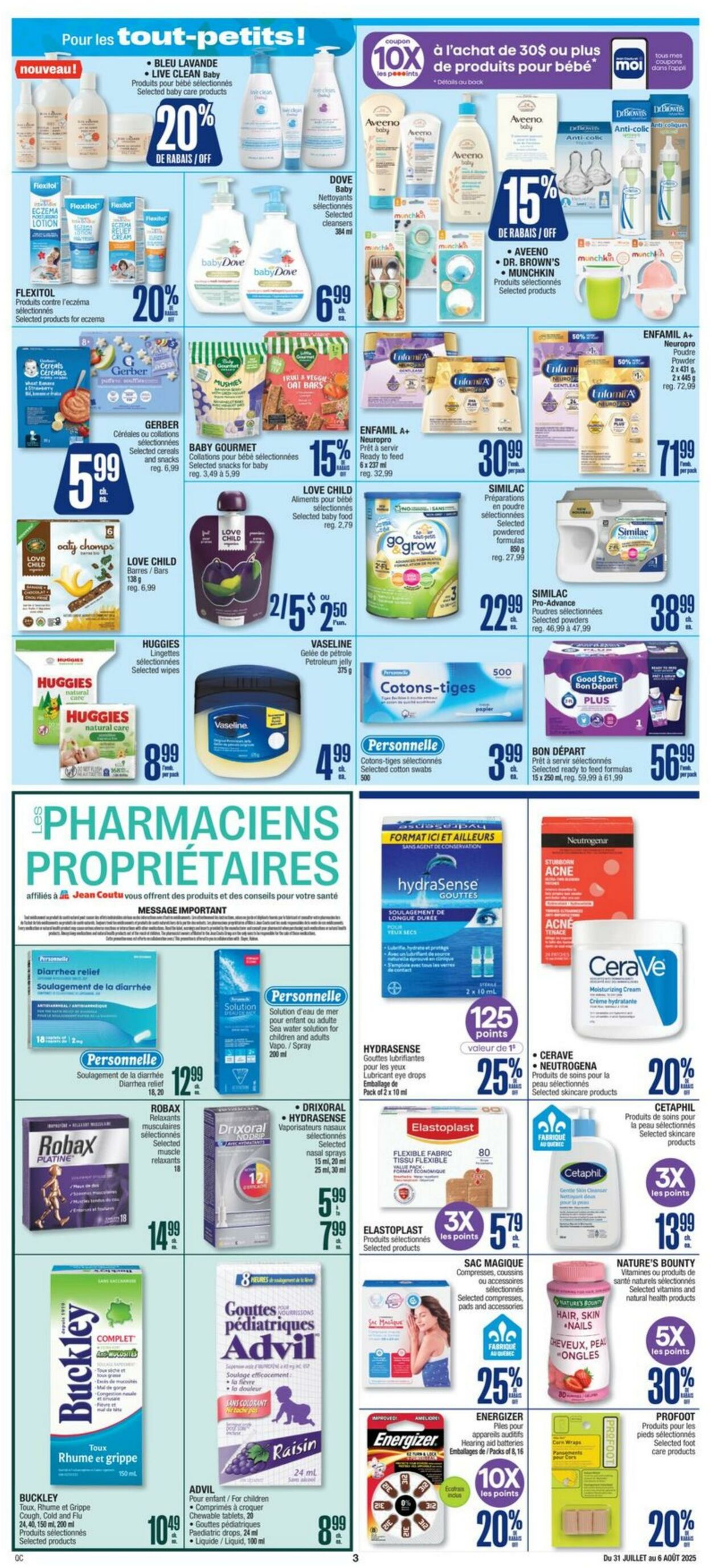 Flyer Jean Coutu 31.07.2025 - 06.08.2025