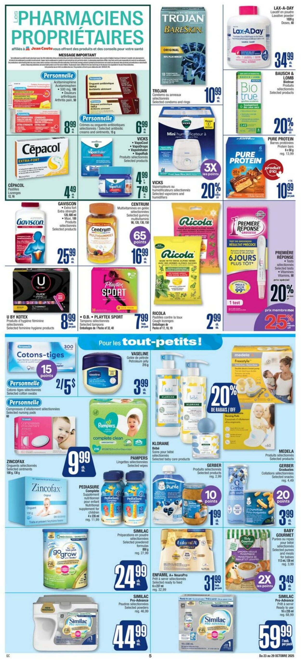 Flyer Jean Coutu 23.10.2025 - 29.10.2025