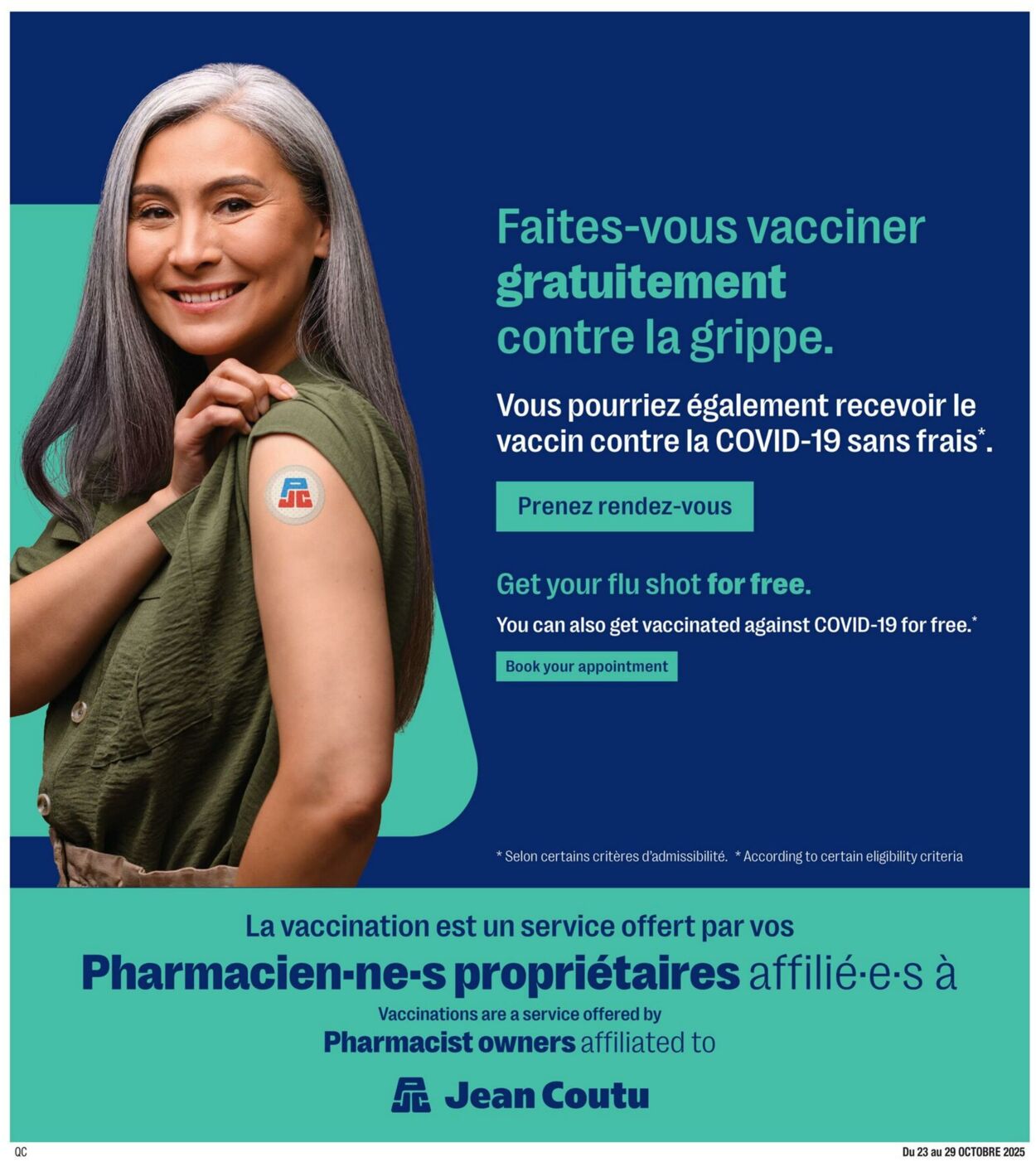 Flyer Jean Coutu 23.10.2025 - 29.10.2025