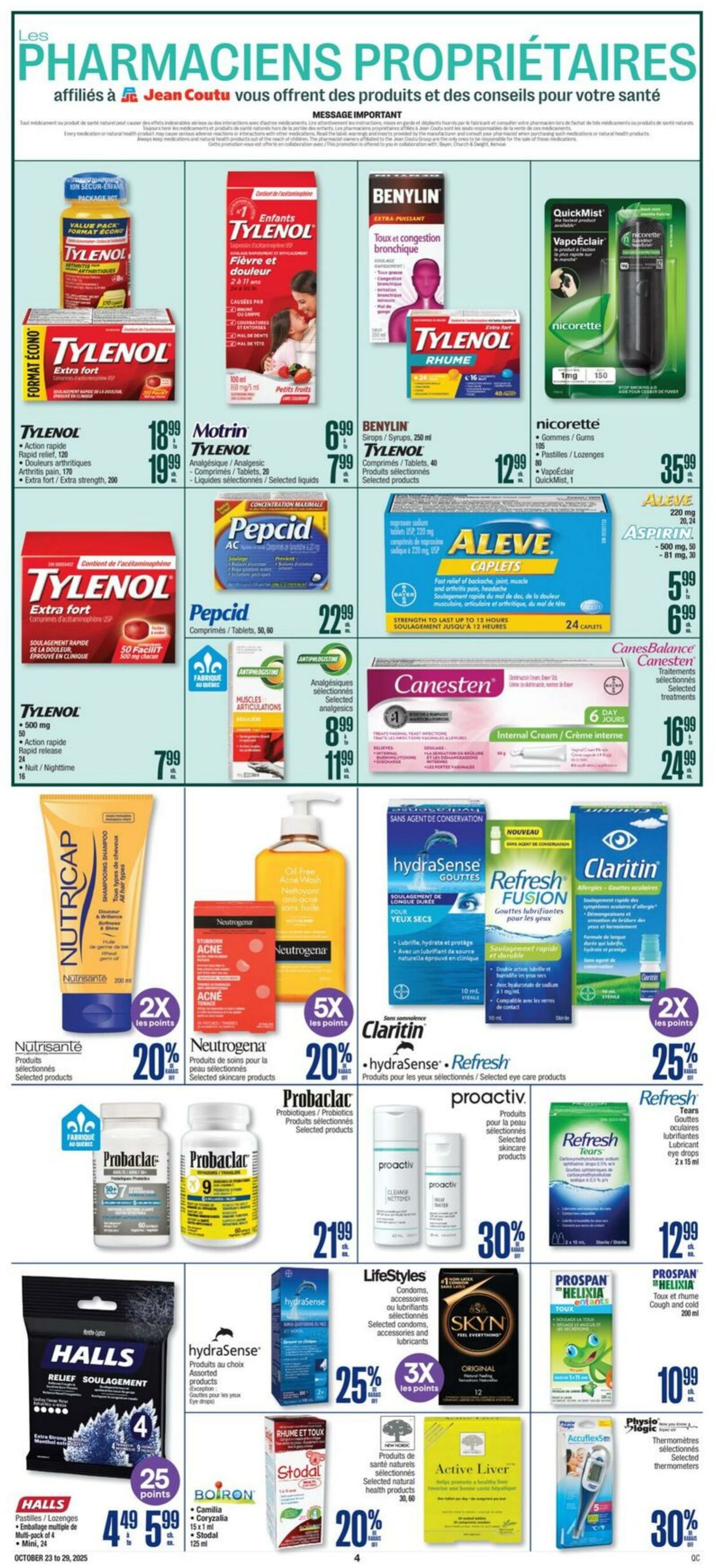 Flyer Jean Coutu 23.10.2025 - 29.10.2025