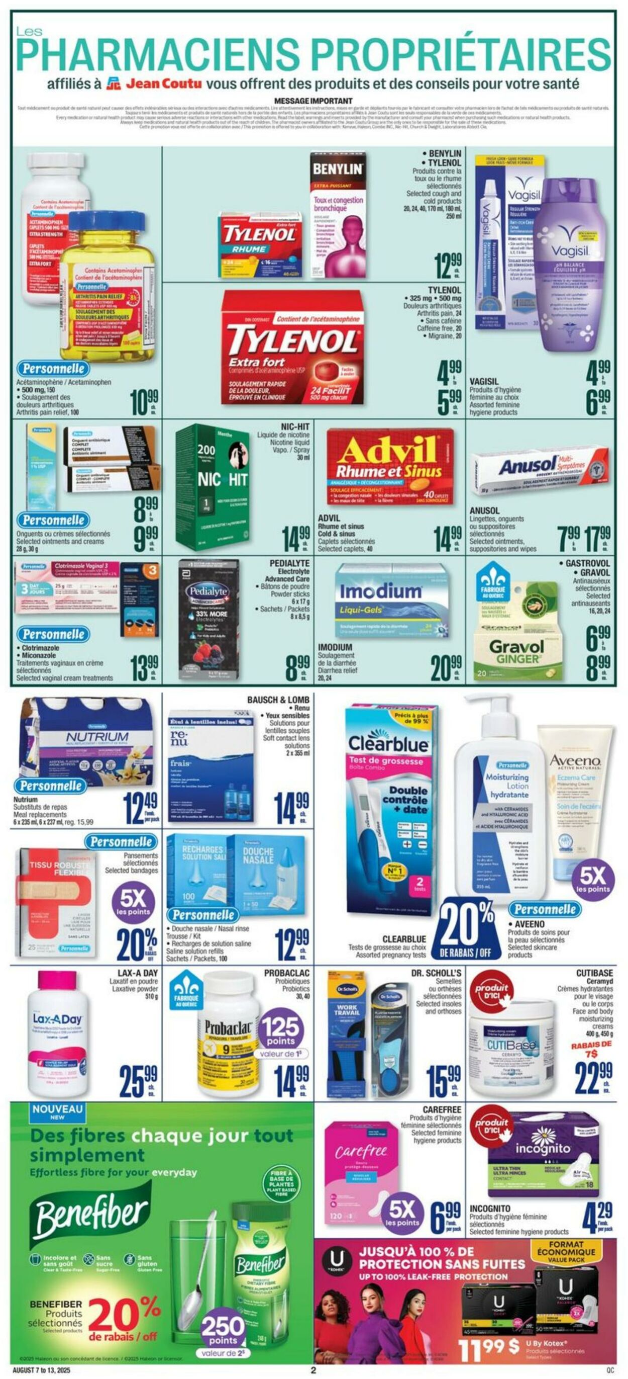 Flyer Jean Coutu 07.08.2025 - 13.08.2025