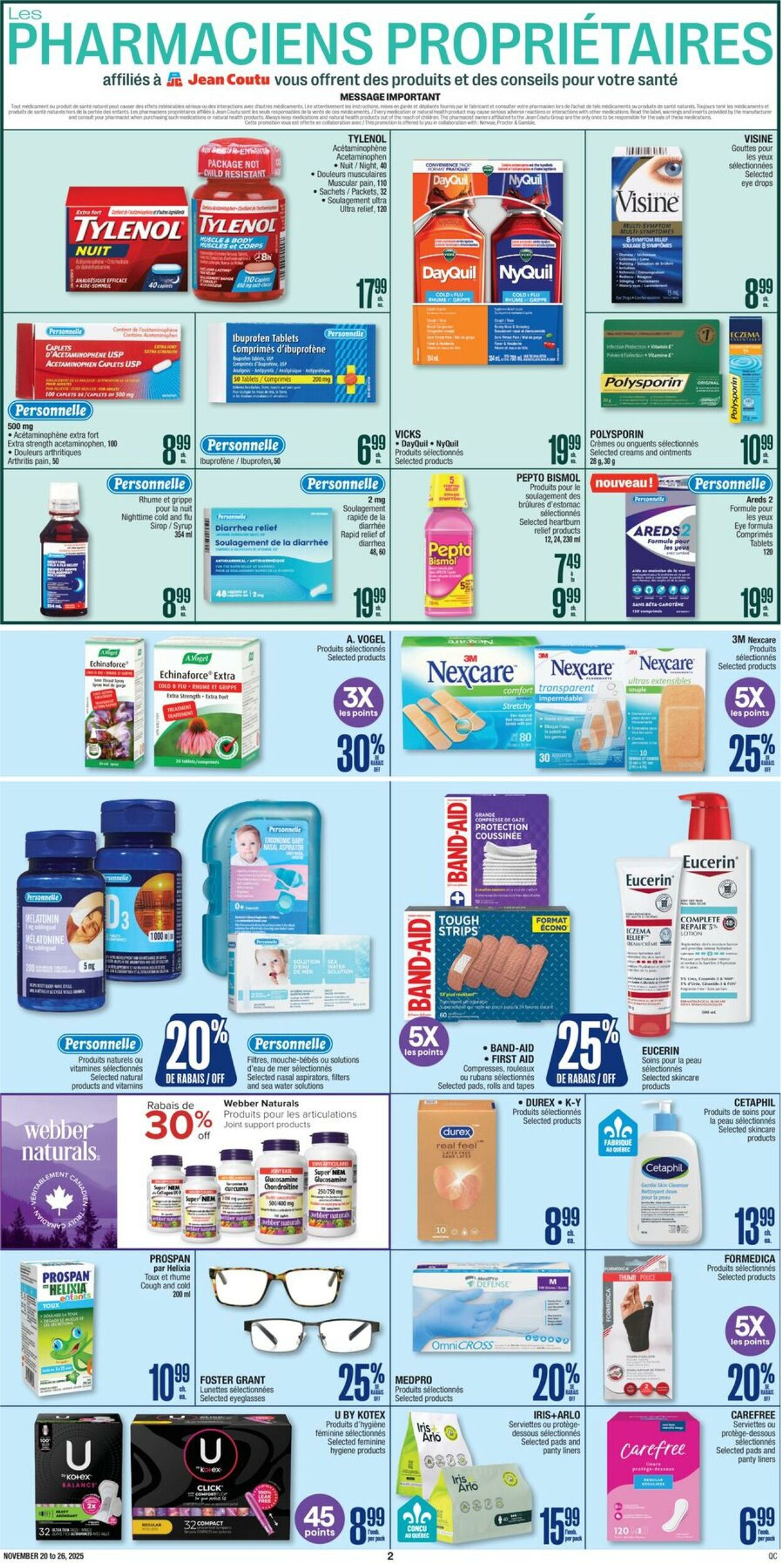 Flyer Jean Coutu 20.11.2025 - 26.11.2025
