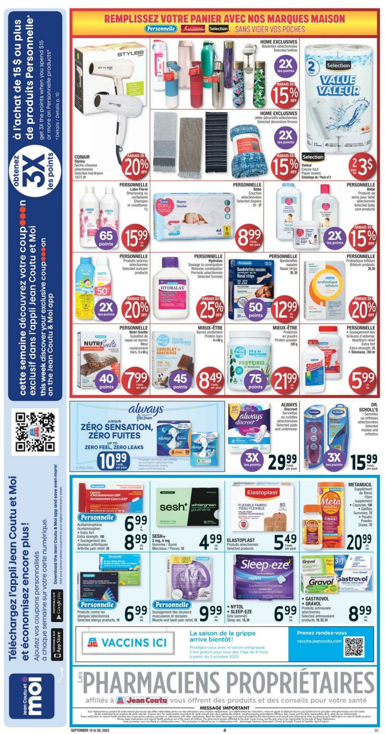 Flyer Jean Coutu 14.09.2023 - 20.09.2023