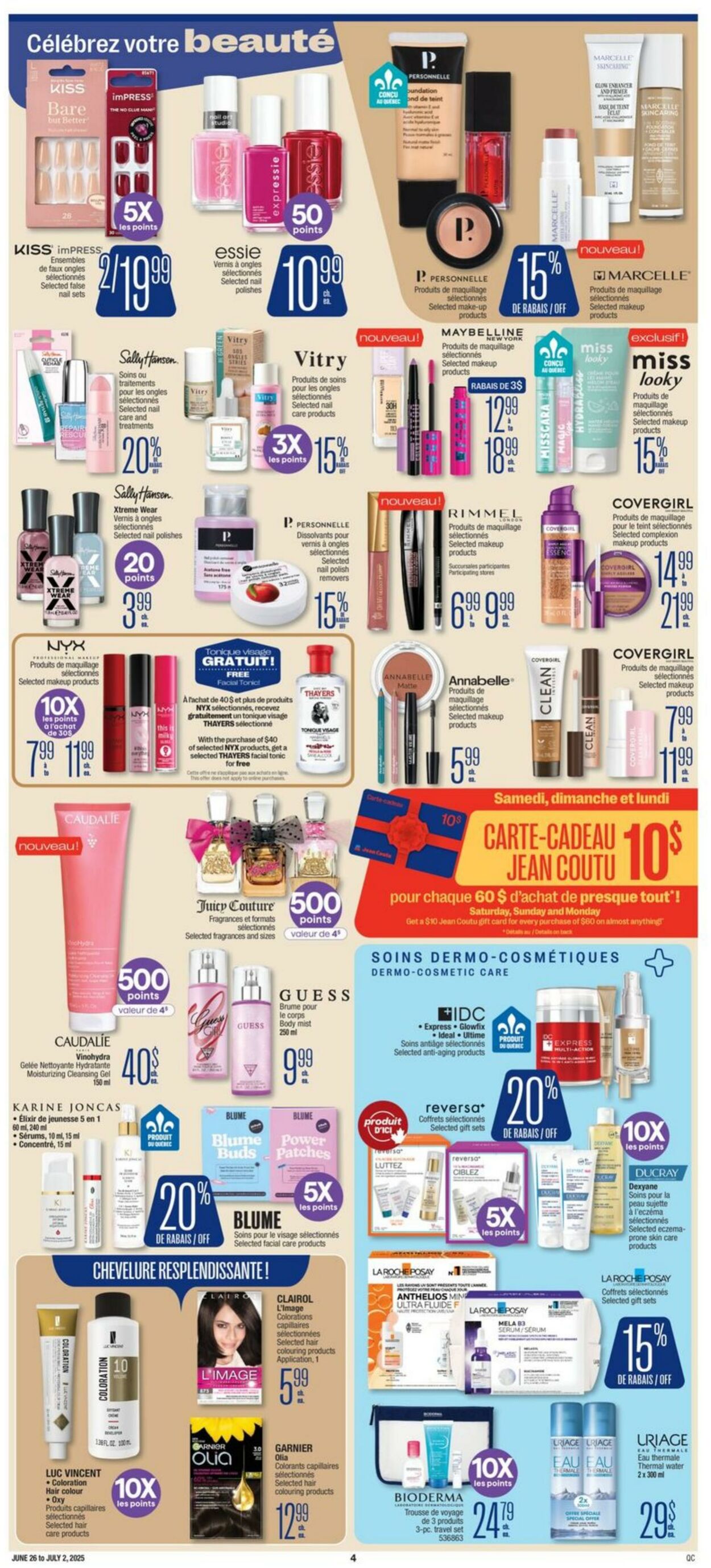 Flyer Jean Coutu 26.06.2025 - 02.07.2025