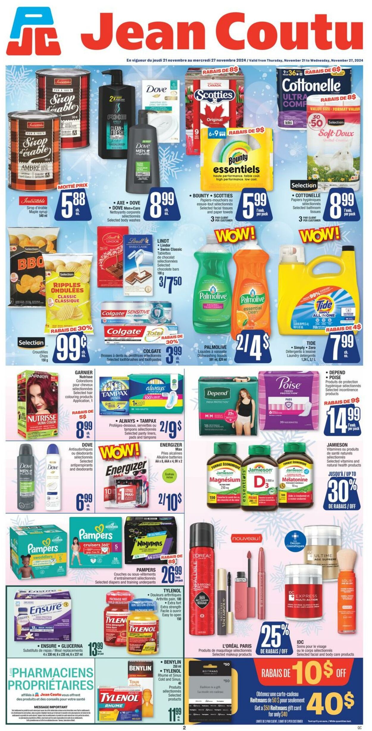 Flyer Jean Coutu 21.11.2024 - 27.11.2024