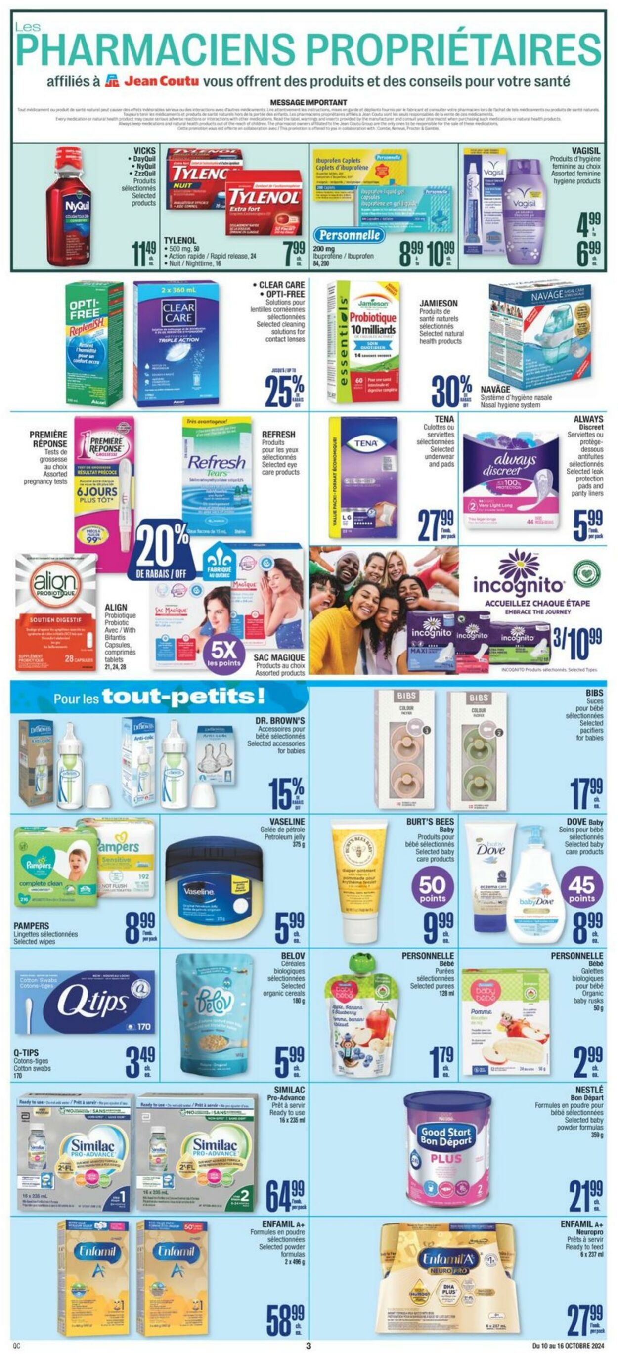 Flyer Jean Coutu 10.10.2024 - 16.10.2024