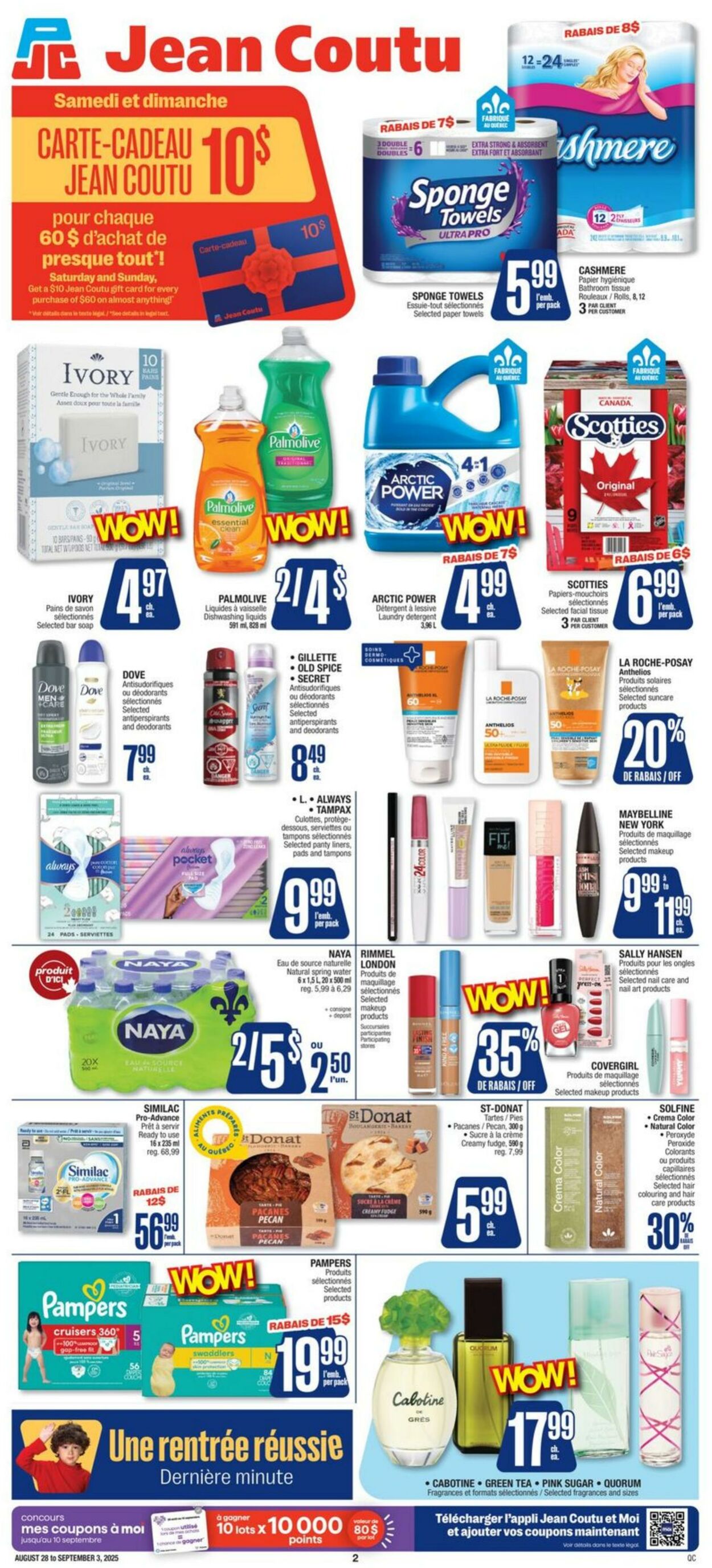 Flyer Jean Coutu 28.08.2025 - 03.09.2025