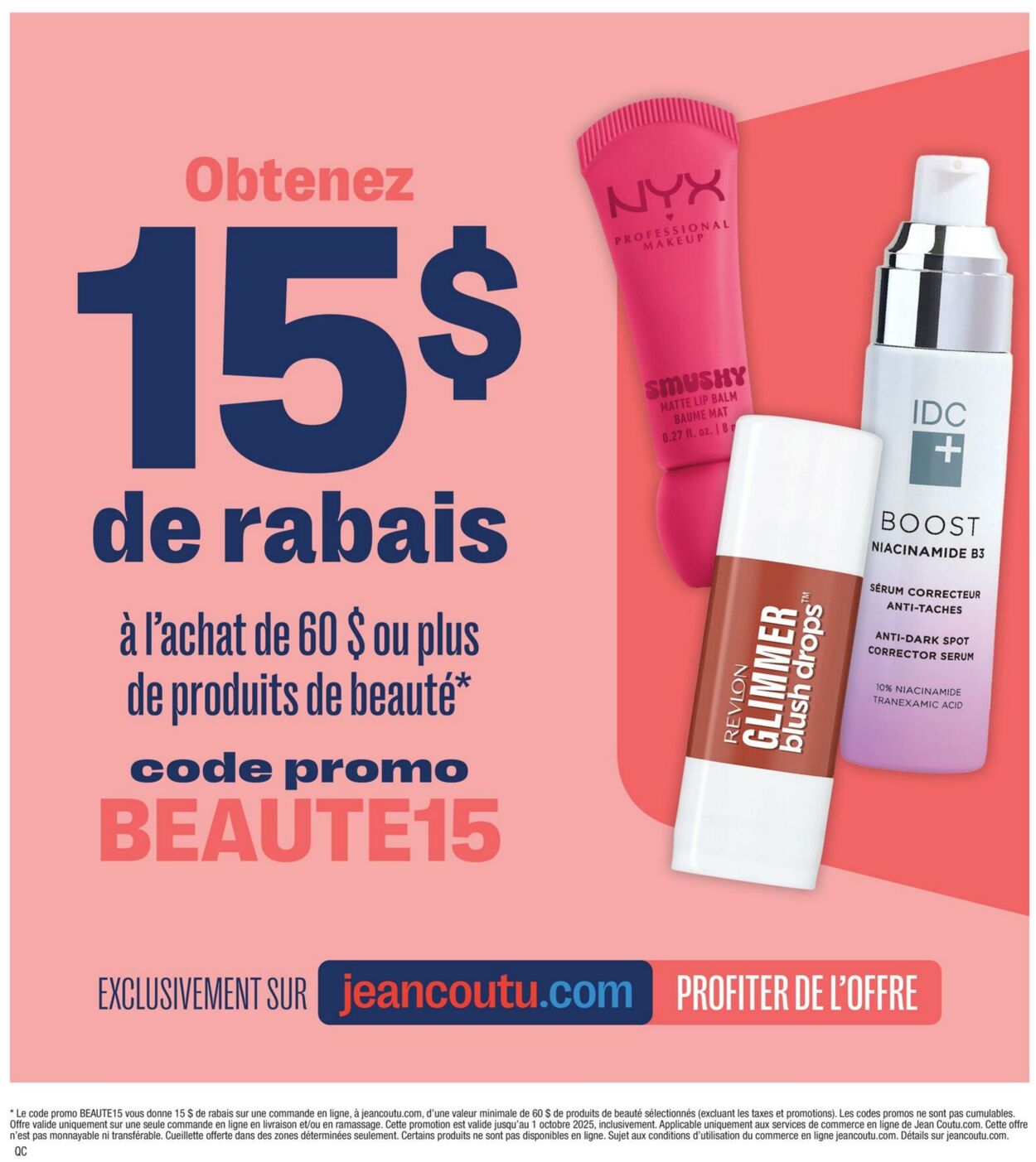 Flyer Jean Coutu 28.08.2025 - 03.09.2025