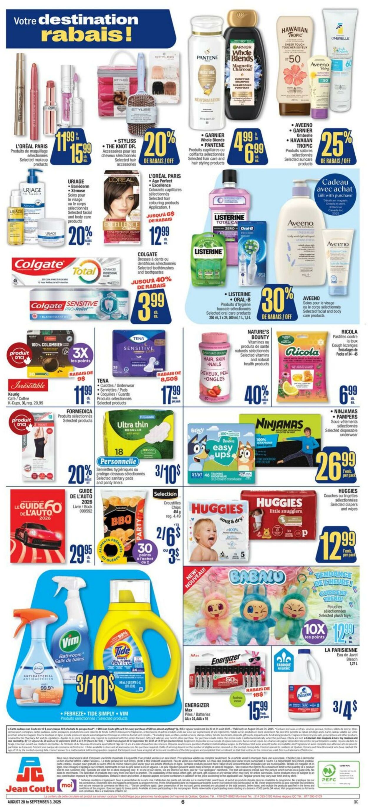 Flyer Jean Coutu 28.08.2025 - 03.09.2025