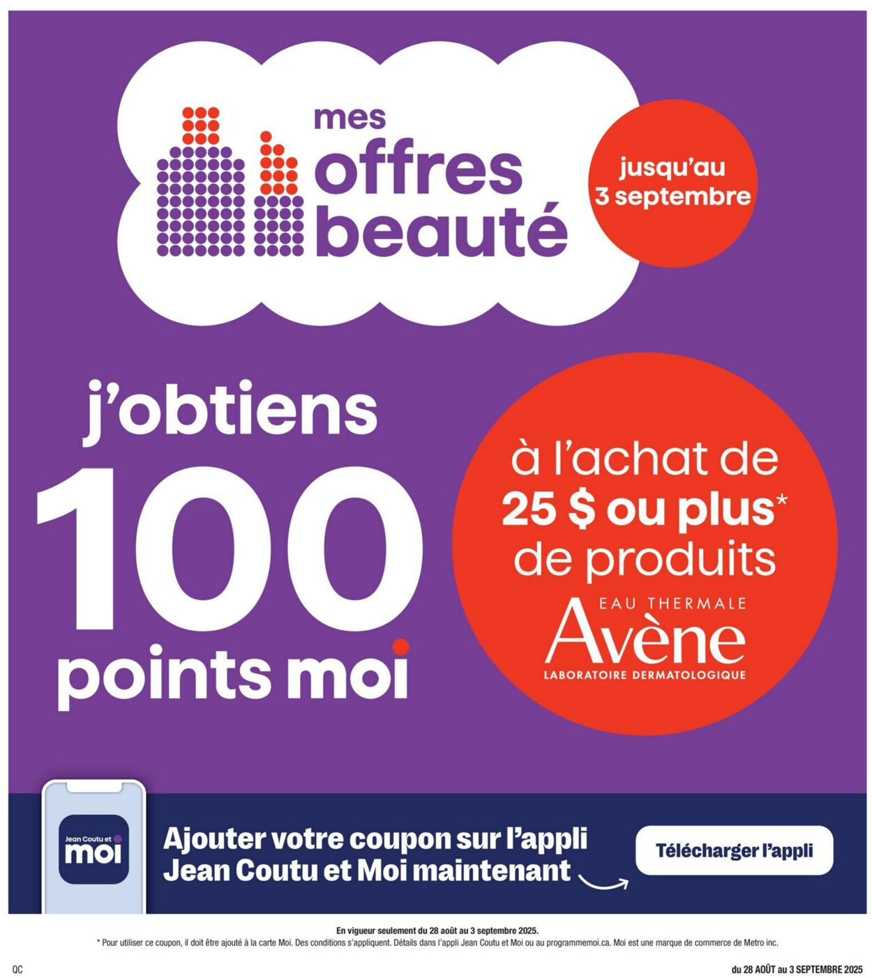 Flyer Jean Coutu 28.08.2025 - 03.09.2025