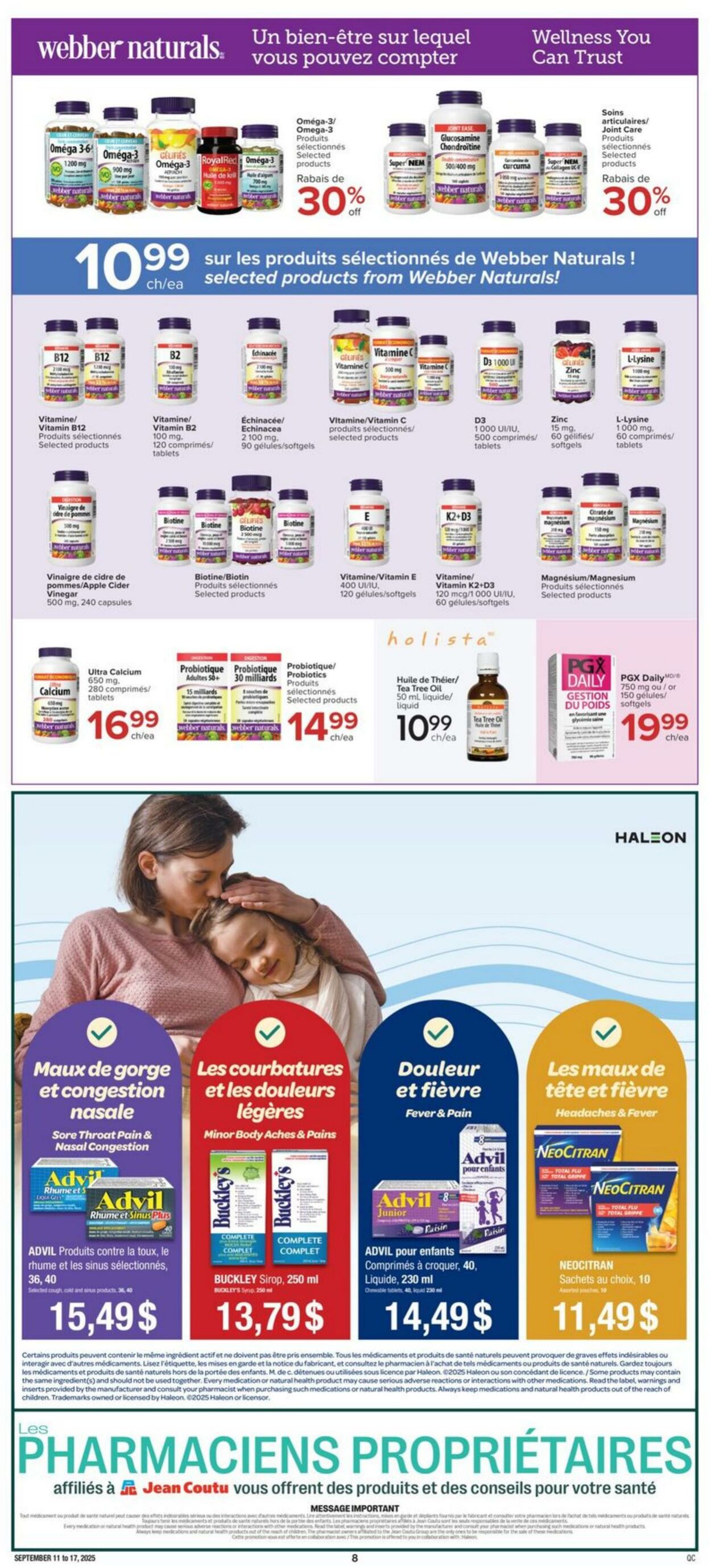 Flyer Jean Coutu 11.09.2025 - 17.09.2025