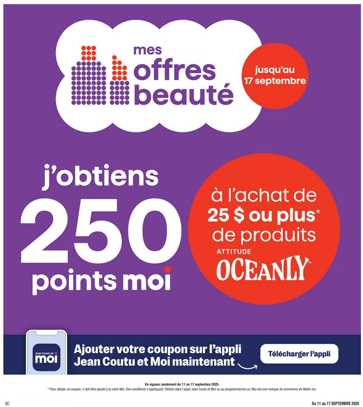 Flyer Jean Coutu 11.09.2025 - 17.09.2025
