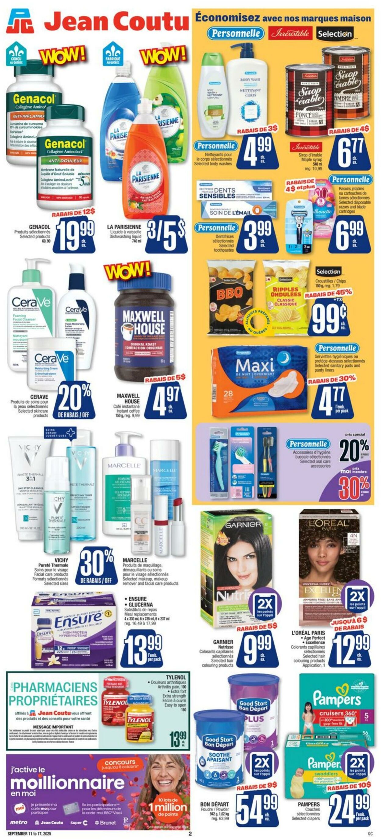 Flyer Jean Coutu 11.09.2025 - 17.09.2025