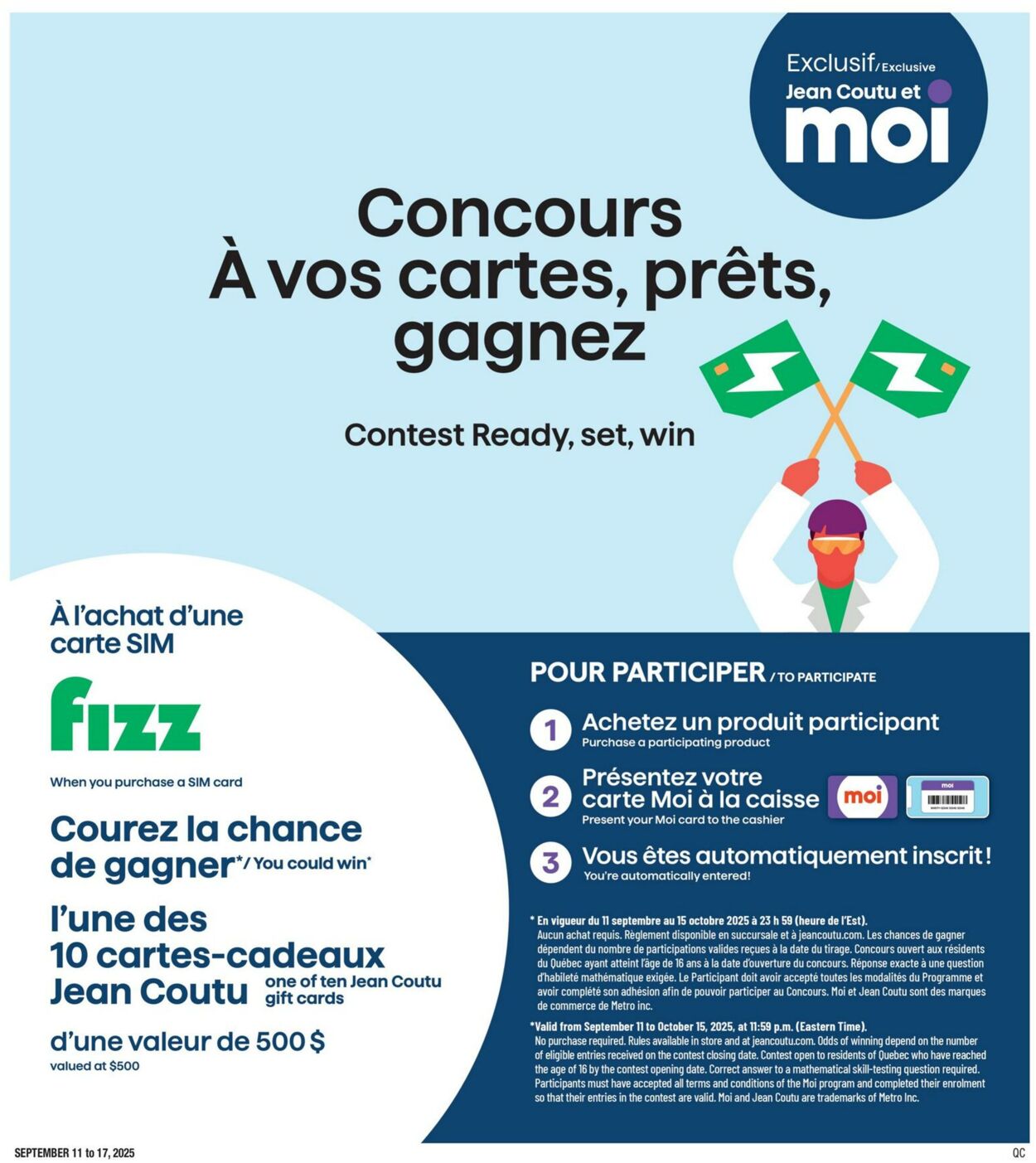 Flyer Jean Coutu 11.09.2025 - 17.09.2025