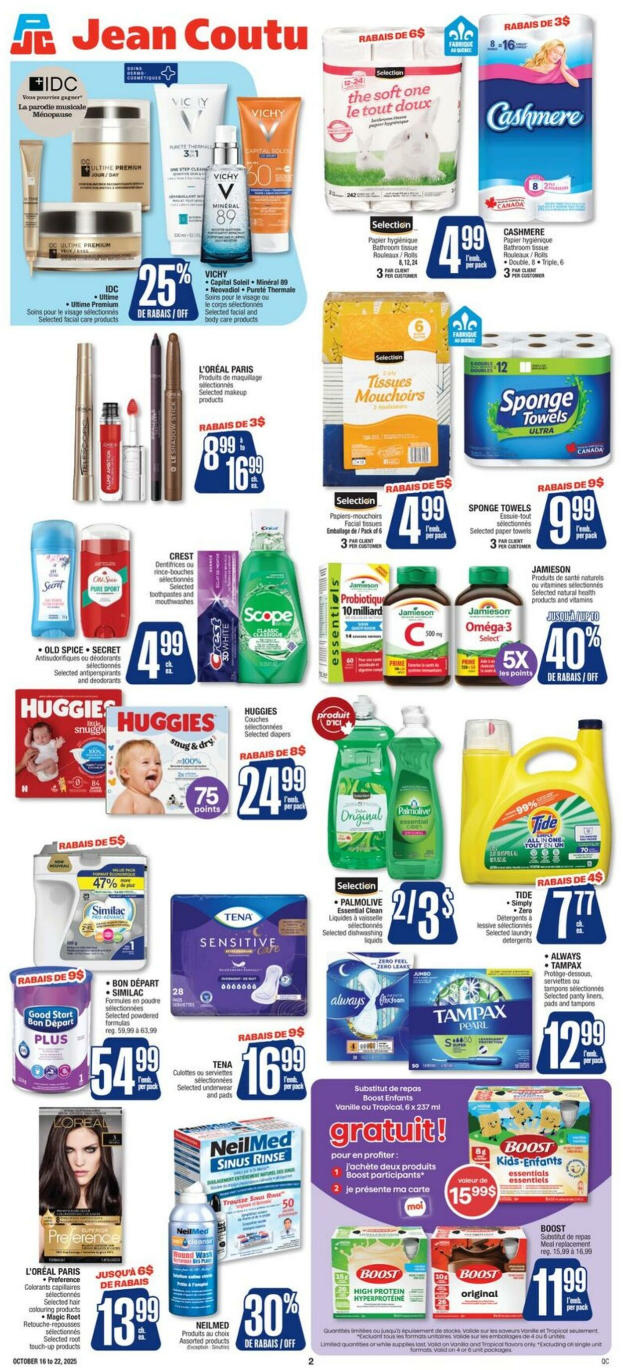 Flyer Jean Coutu 16.10.2025 - 22.10.2025