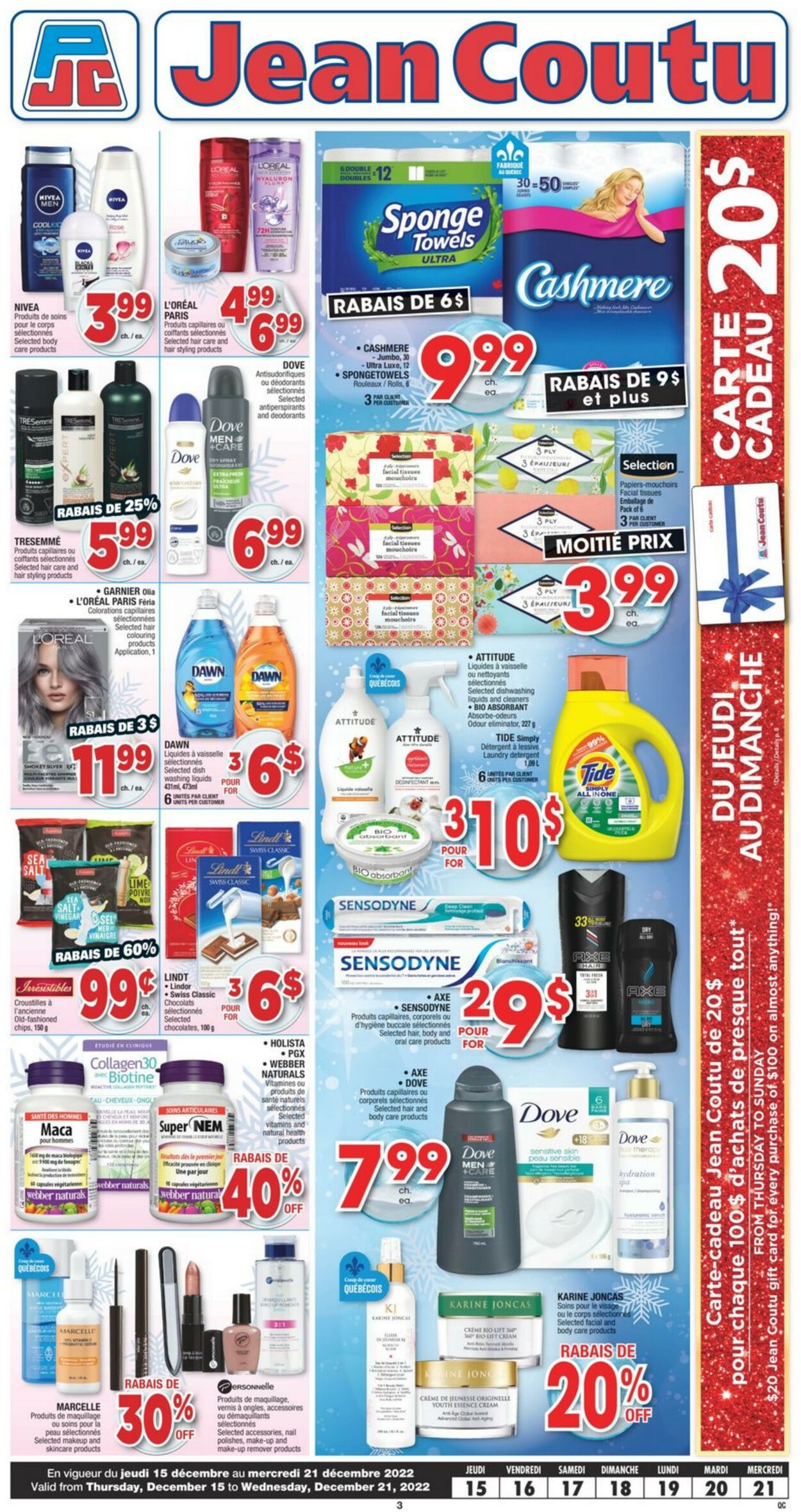 Flyer Jean Coutu 15.12.2022 - 21.12.2022