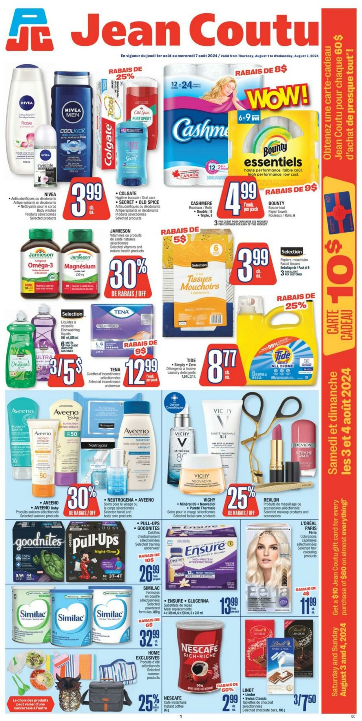 Flyer Jean Coutu 01.08.2024 - 07.08.2024