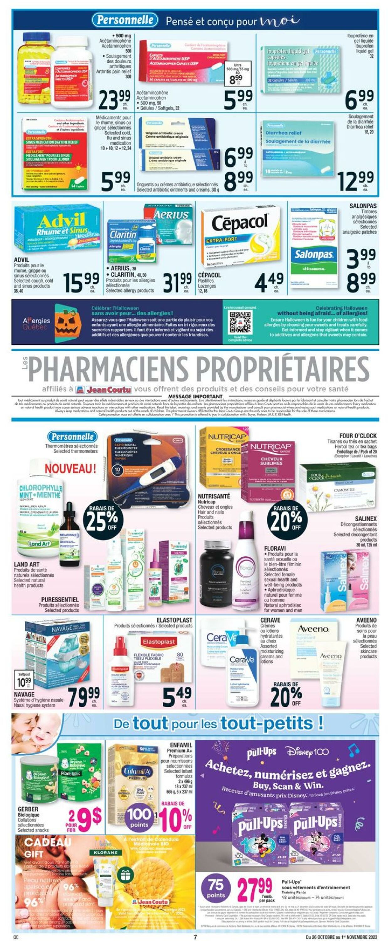 Flyer Jean Coutu 26.10.2023 - 01.11.2023