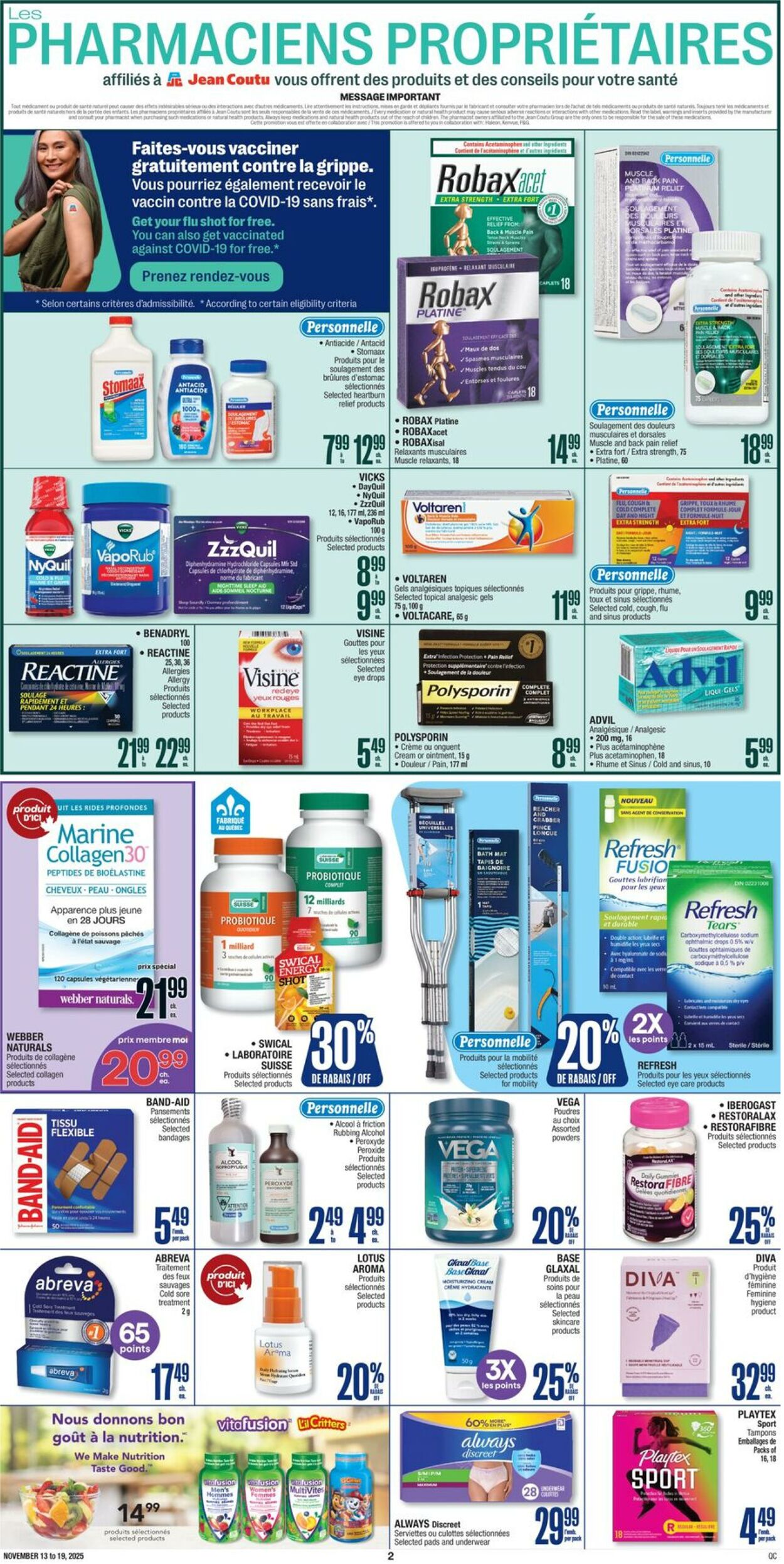 Flyer Jean Coutu 13.11.2025 - 19.11.2025