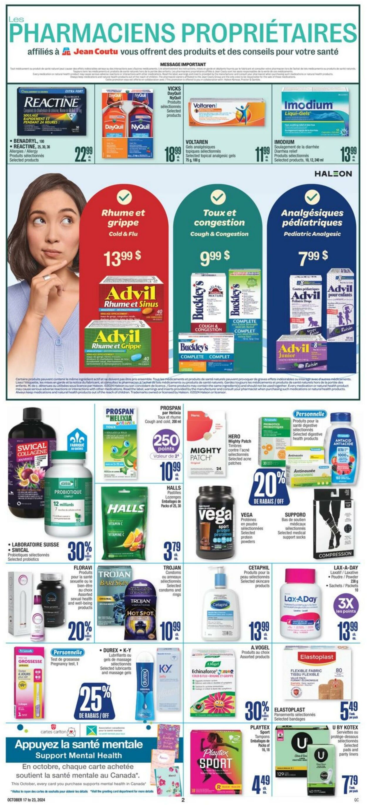 Flyer Jean Coutu 17.10.2024 - 23.10.2024