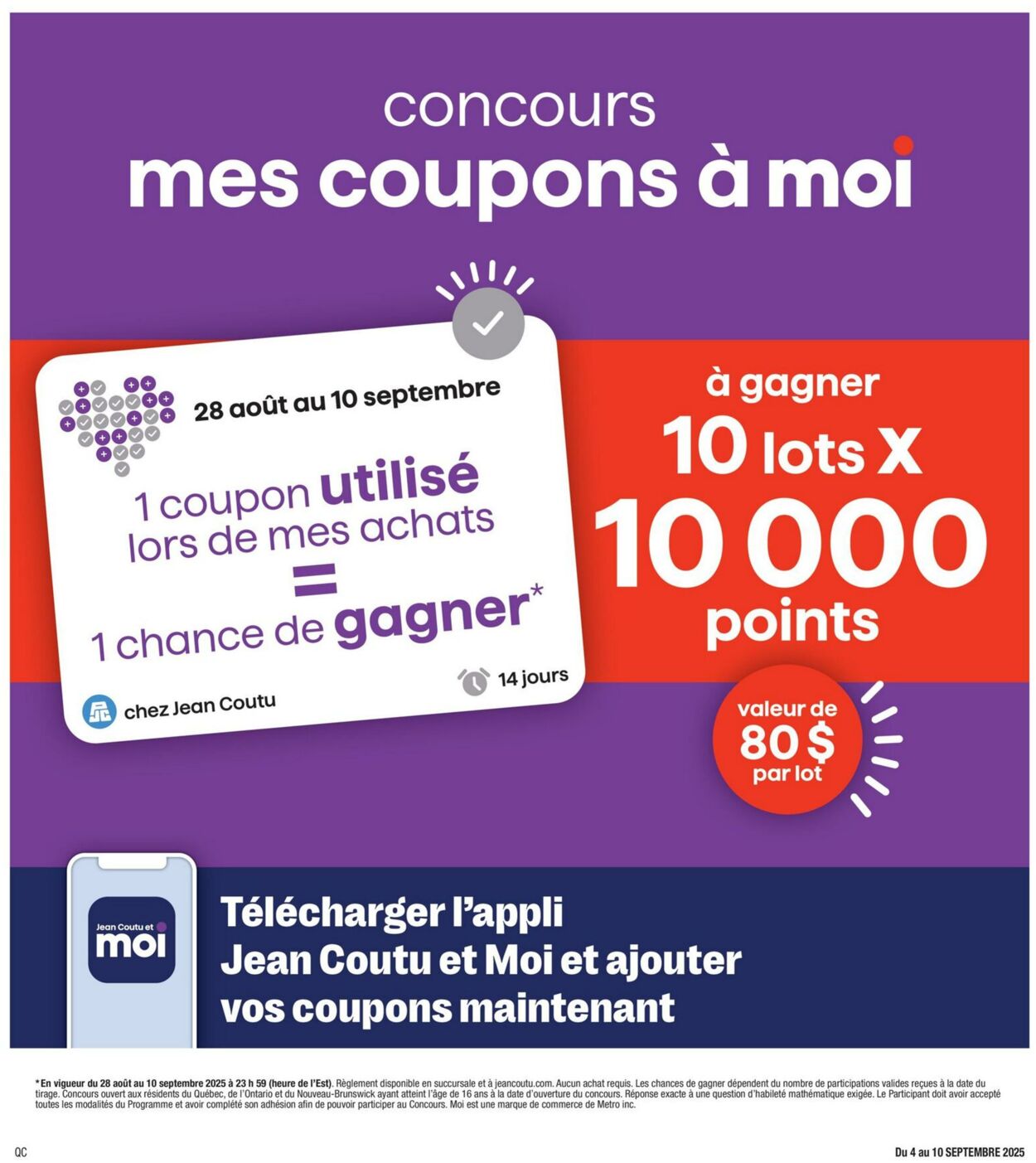 Flyer Jean Coutu 04.09.2025 - 10.09.2025