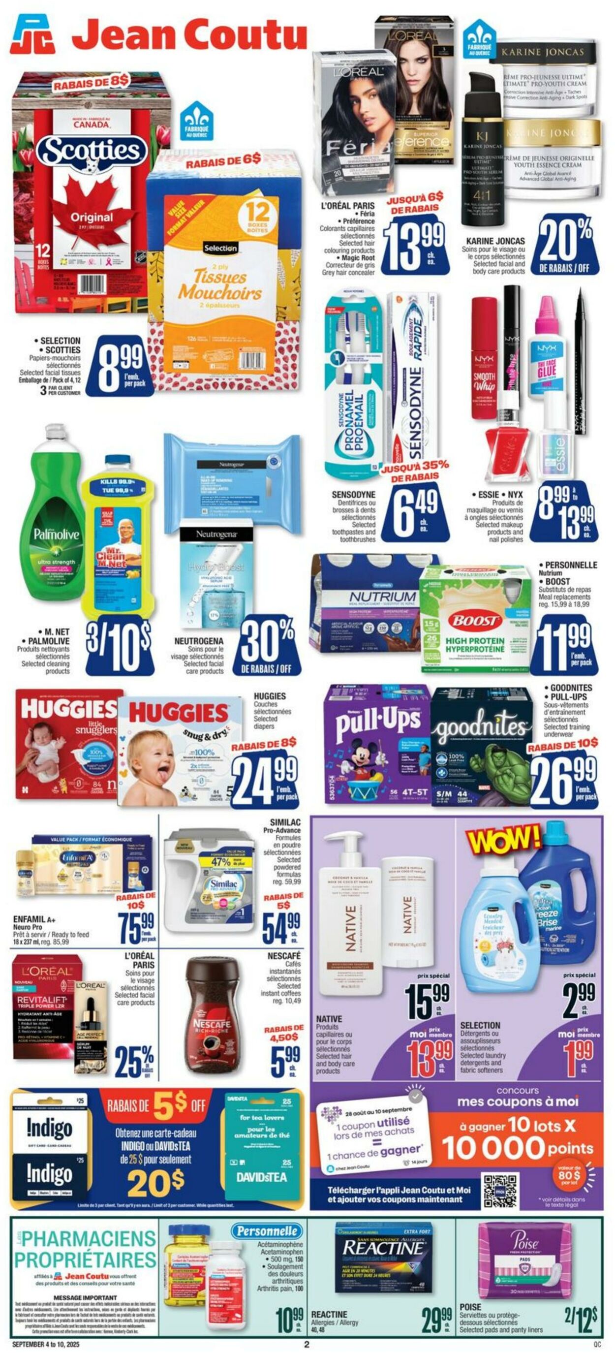 Flyer Jean Coutu 04.09.2025 - 10.09.2025