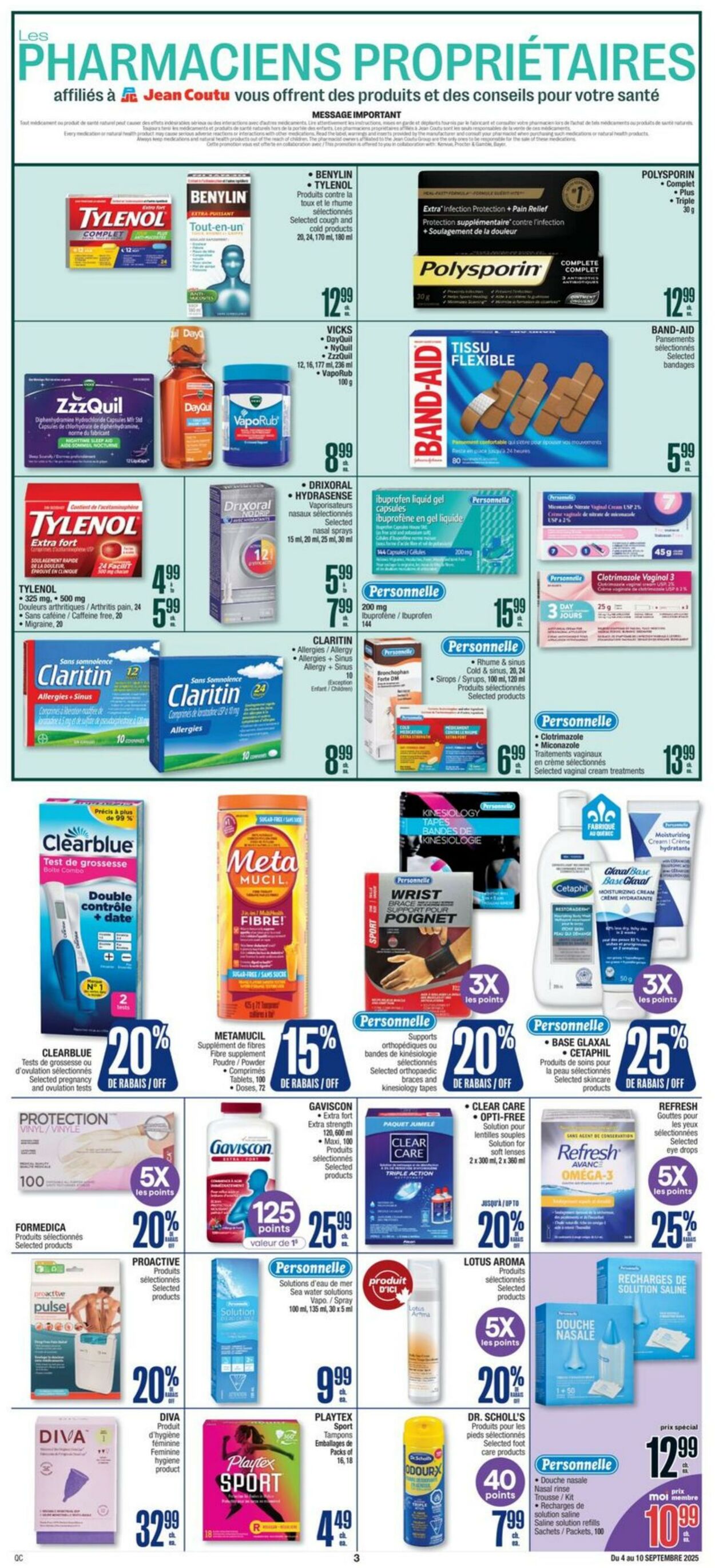 Flyer Jean Coutu 04.09.2025 - 10.09.2025